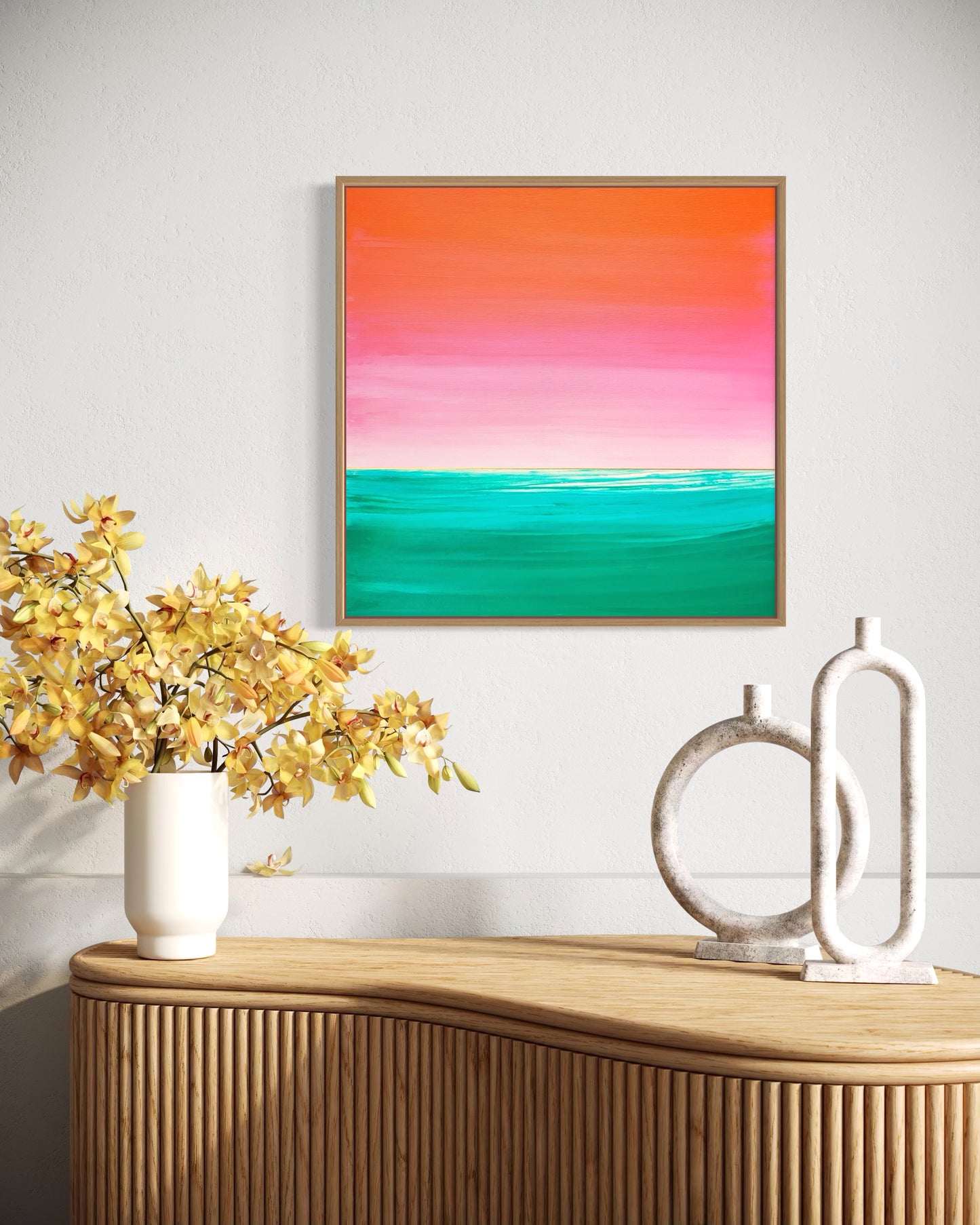 "Song Of The Emerald Waters" - 50 x 50 cm