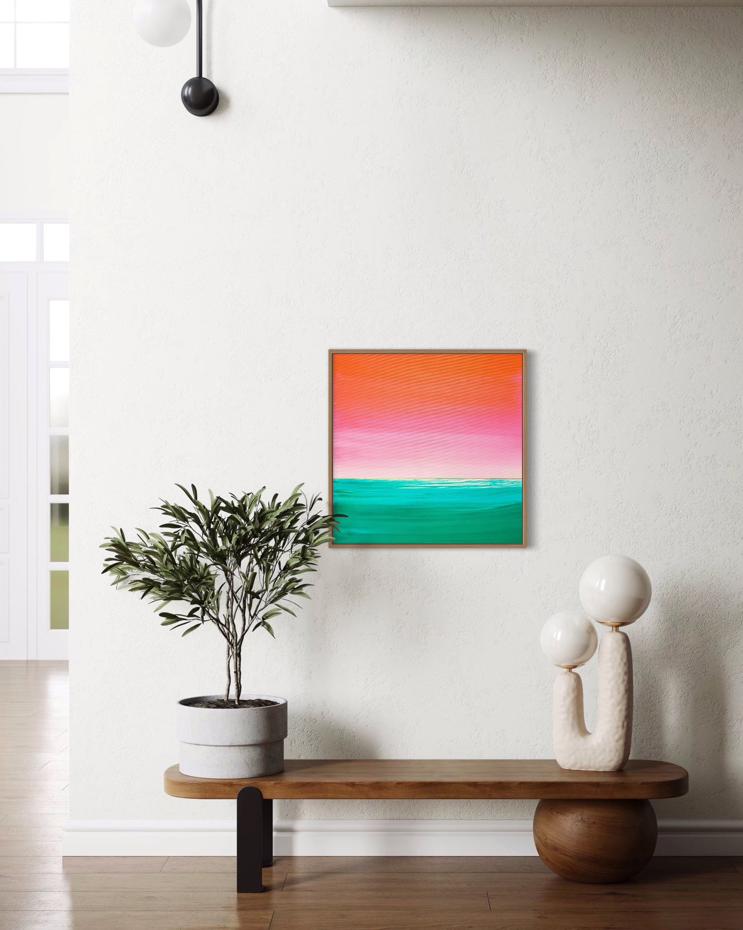 "Song Of The Emerald Waters" - 50 x 50 cm