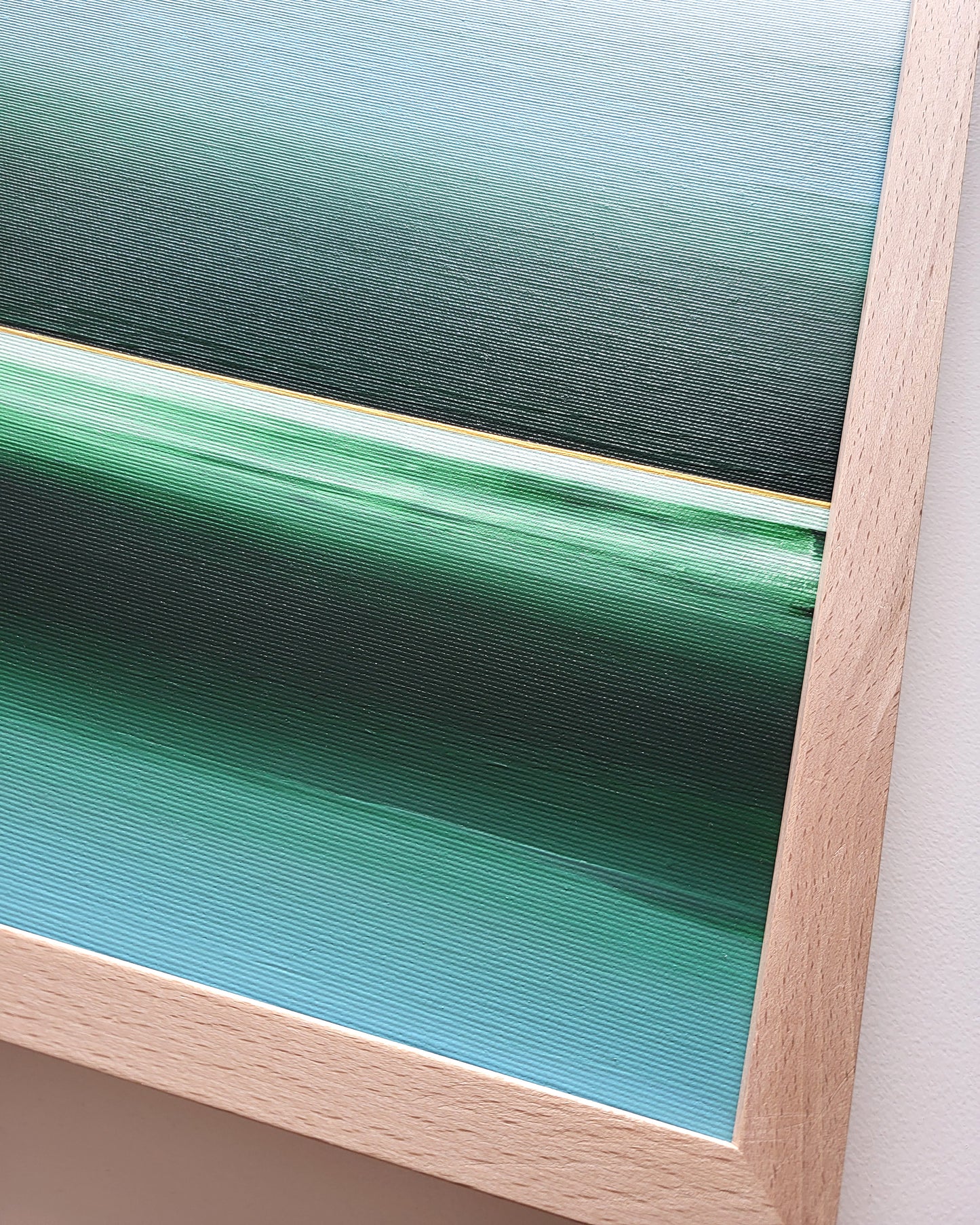 "Foggy Fields" - 40 x 40 cm