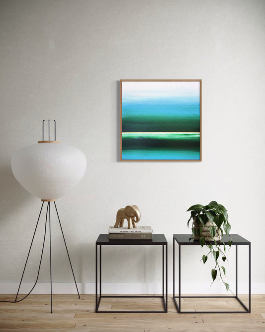 "Foggy Fields" - 40 x 40 cm