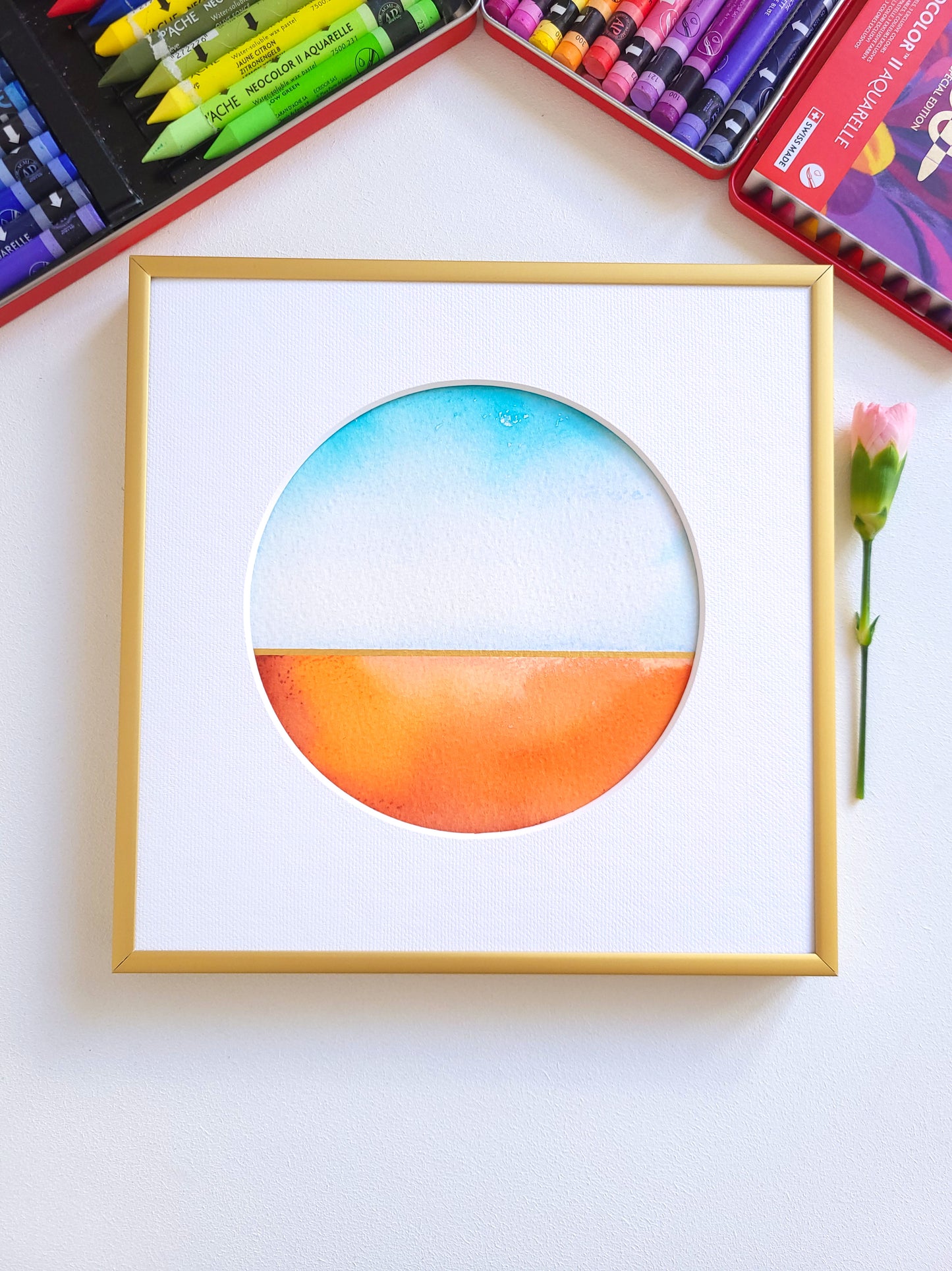"Golden Horizon XXIII" - 20 x 20 cm