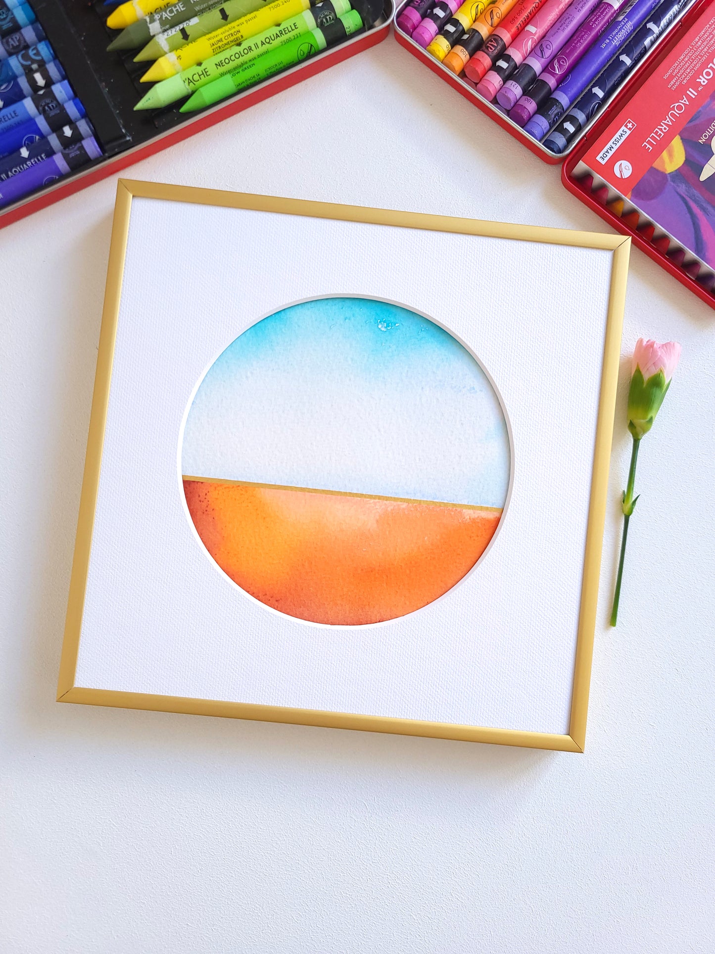 "Golden Horizon XXIII" - 20 x 20 cm
