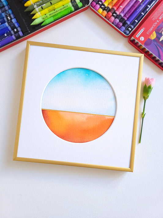 "Golden Horizon XXIII" - 20 x 20 cm