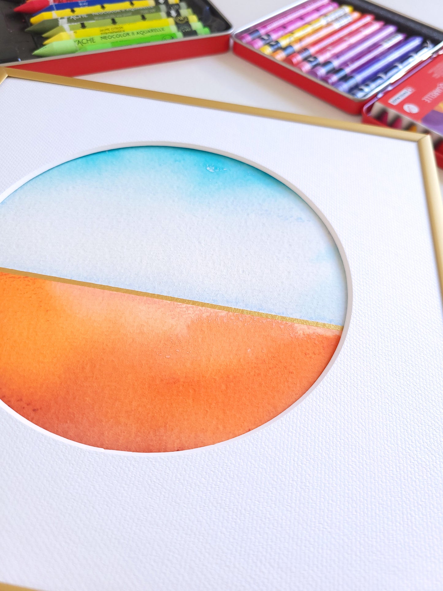 "Golden Horizon XXIII" - 20 x 20 cm