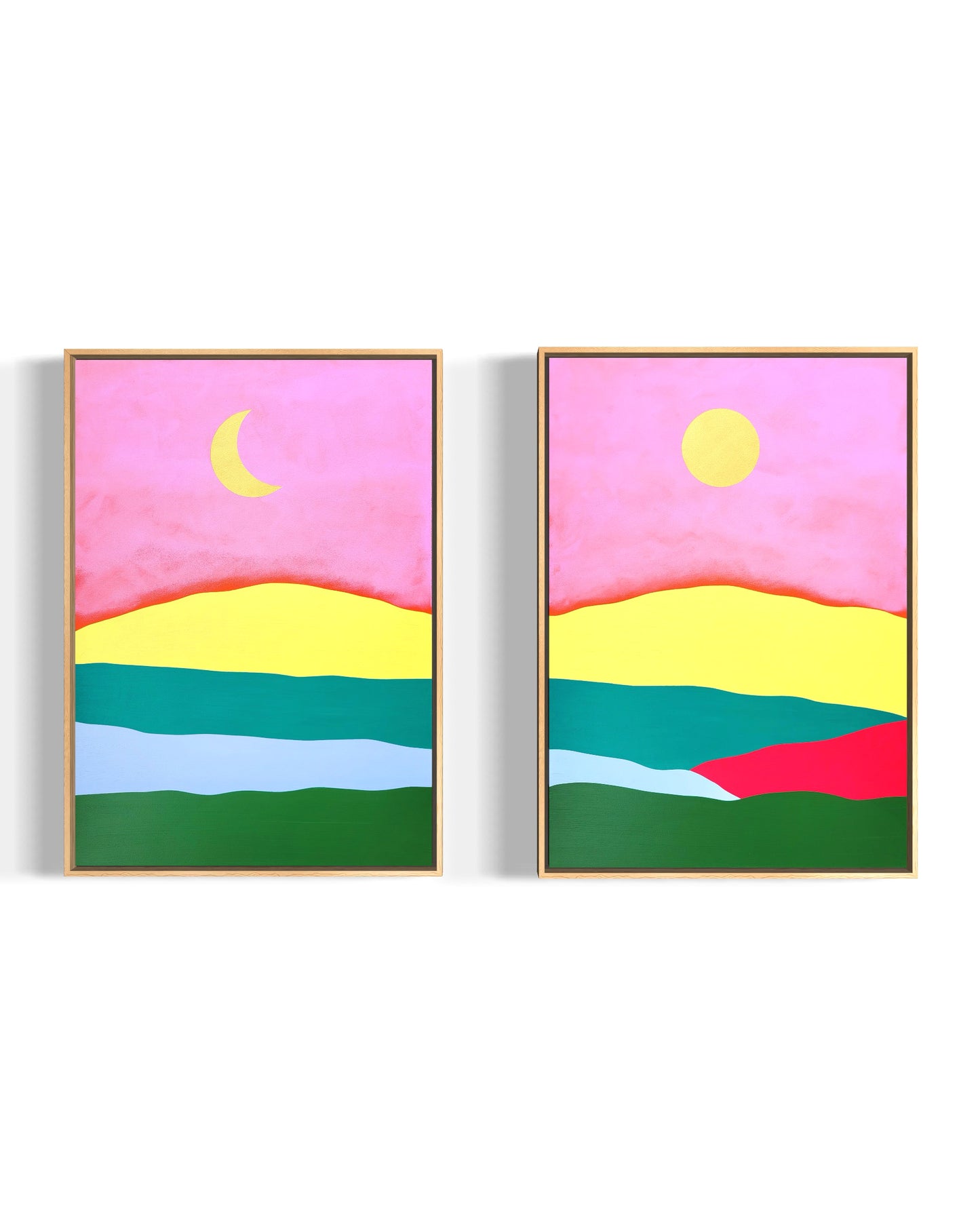 "Summer Fields" -Dyptyk- 2 x 42 x 59,7 cm (A2)