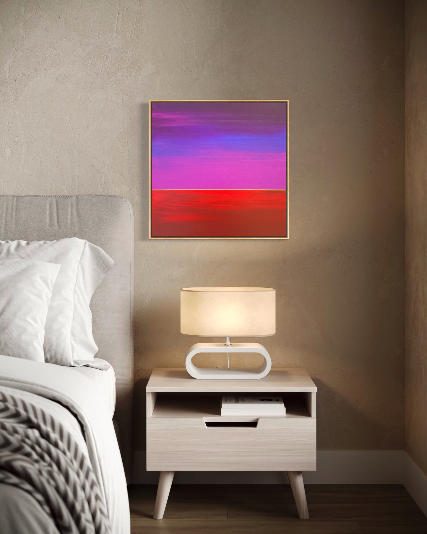 "Pink Dusk" - 40 x 40 cm