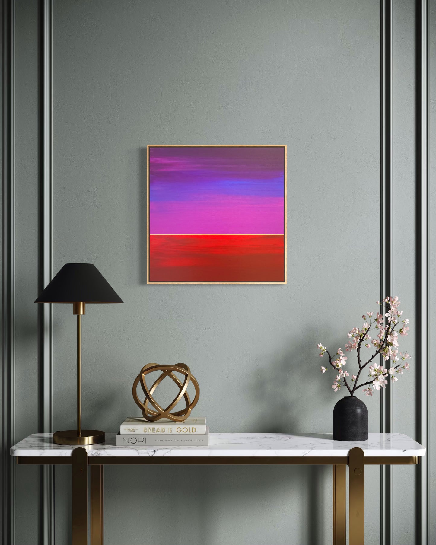 "Pink Dusk" - 40 x 40 cm