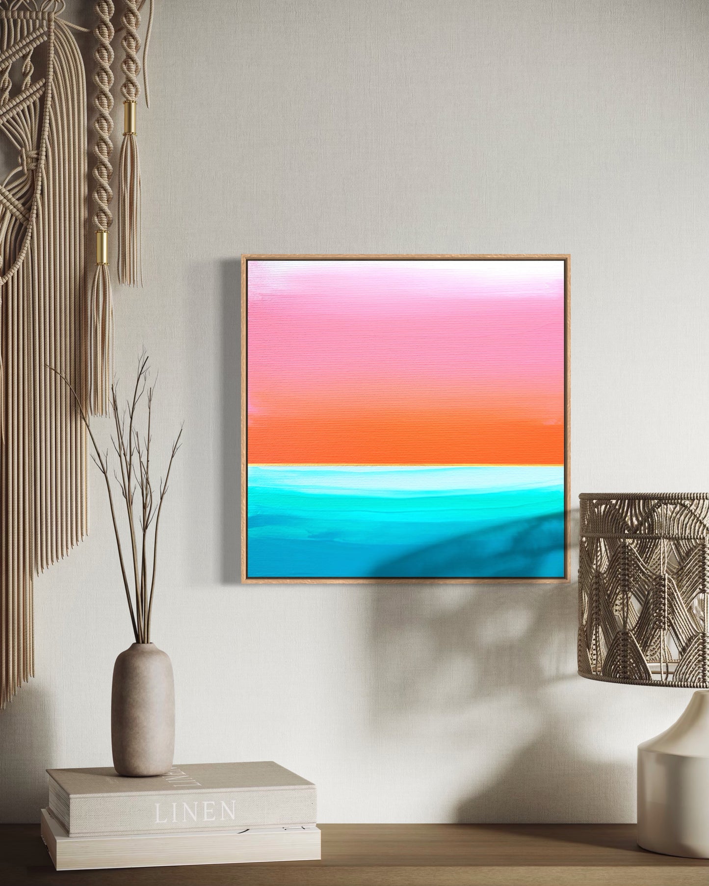 "At Sunset" - 20 x 20 cm