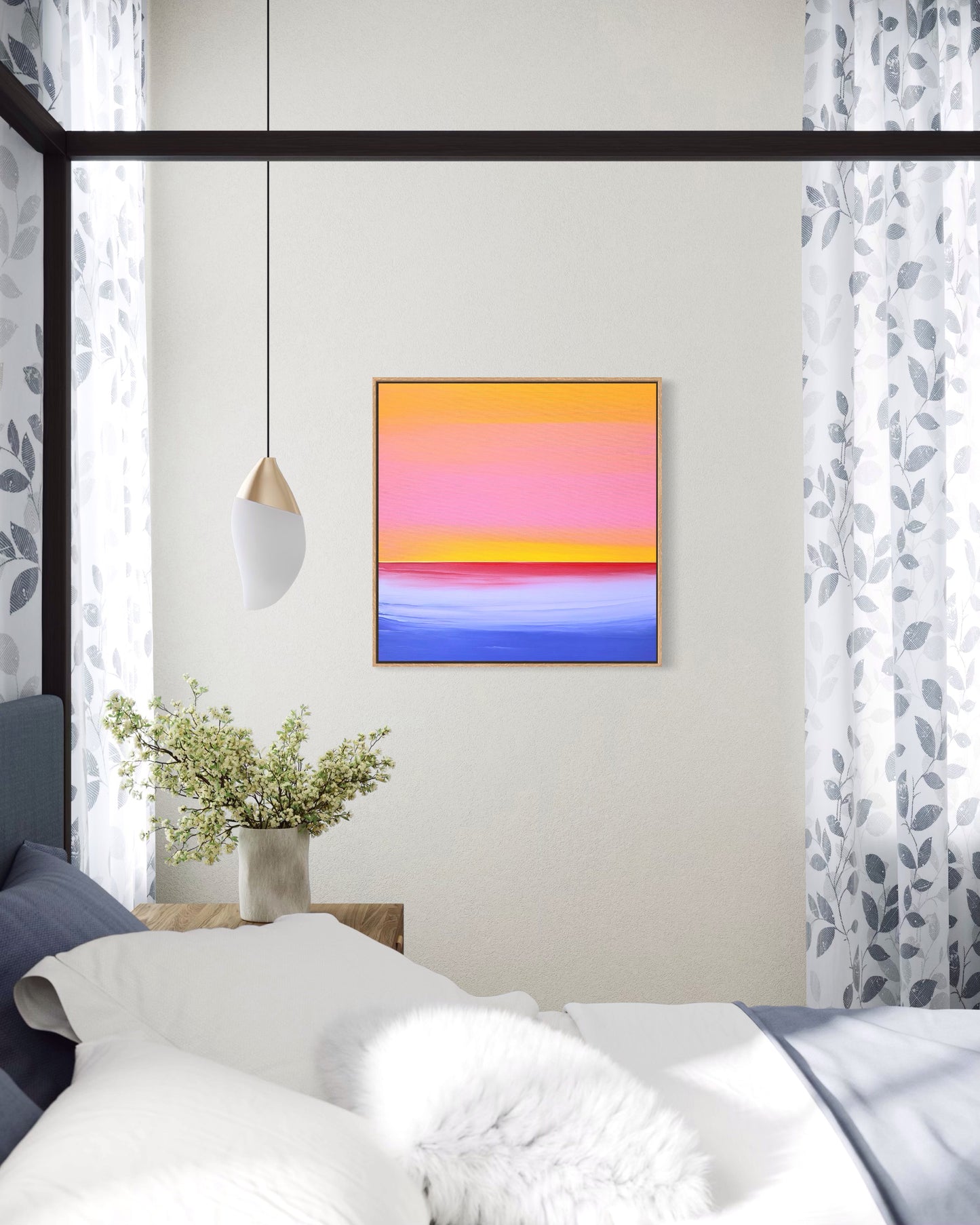 "Lilac Waters" - 40 x 40 cm