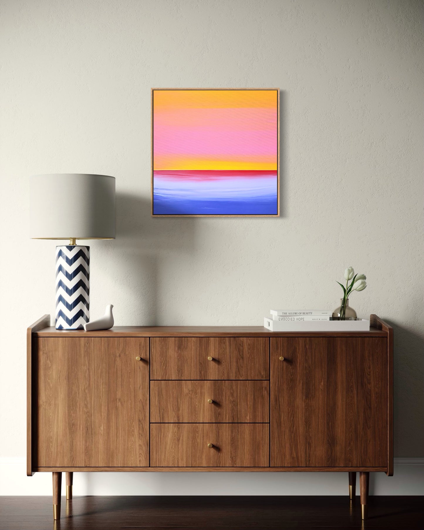 "Lilac Waters" - 40 x 40 cm