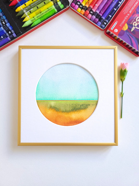 "Golden Horizon XXIV" - 20 x 20 cm