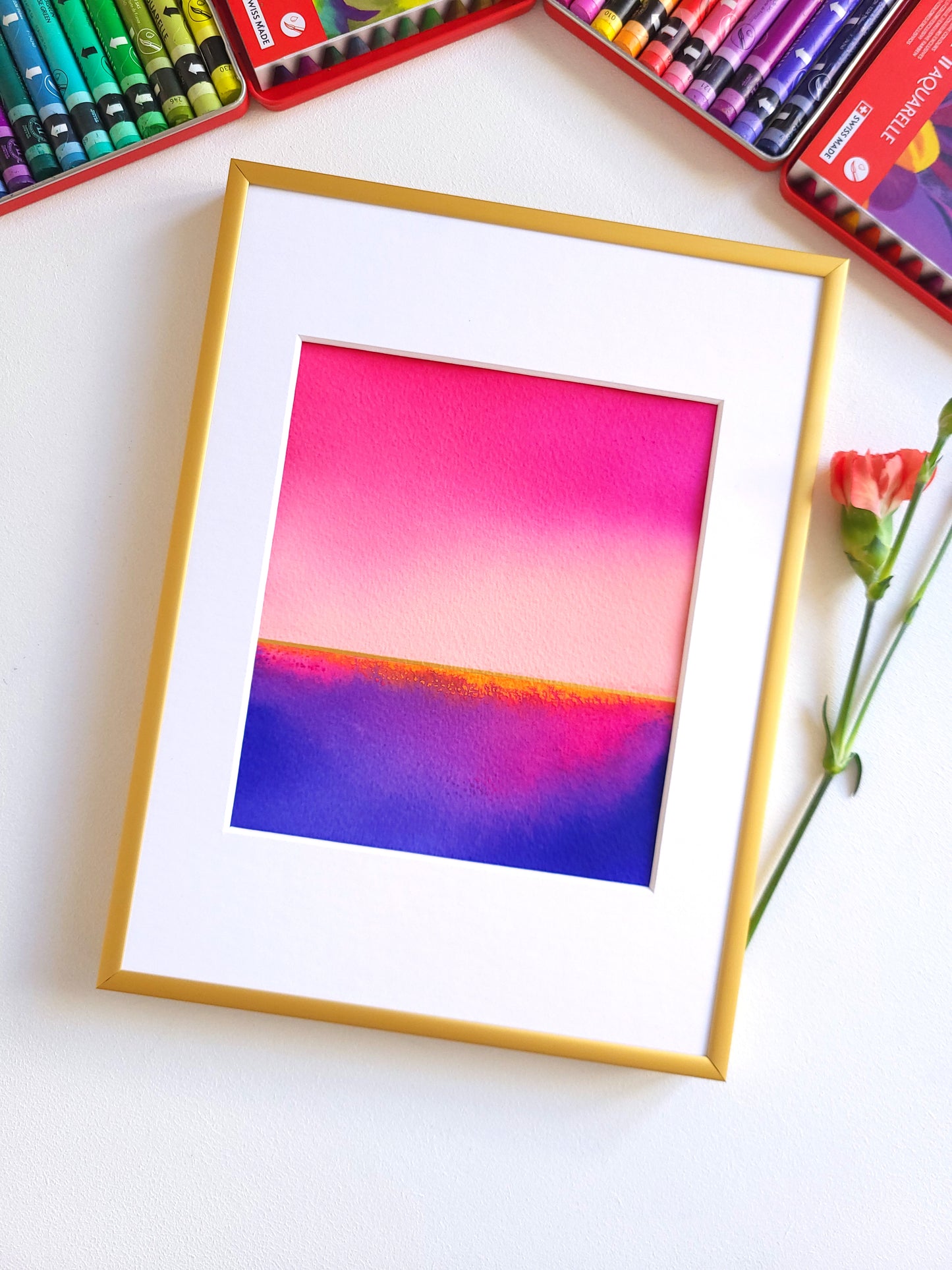 "Golden Horizon" ( 22/2026 ) - 18 x 24 cm