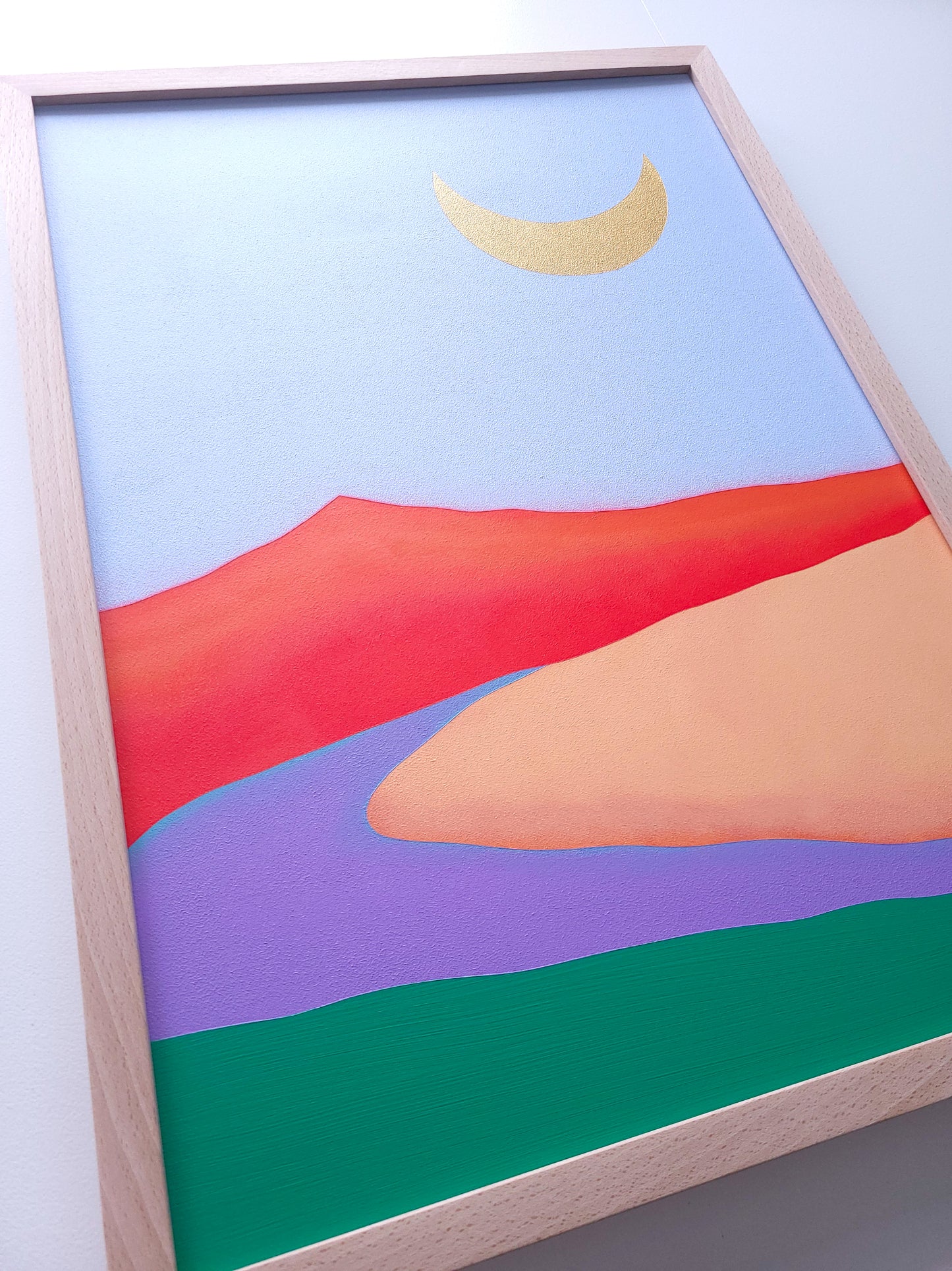 "Red Mountain Moon" - 42 x 59,7 cm (A2)