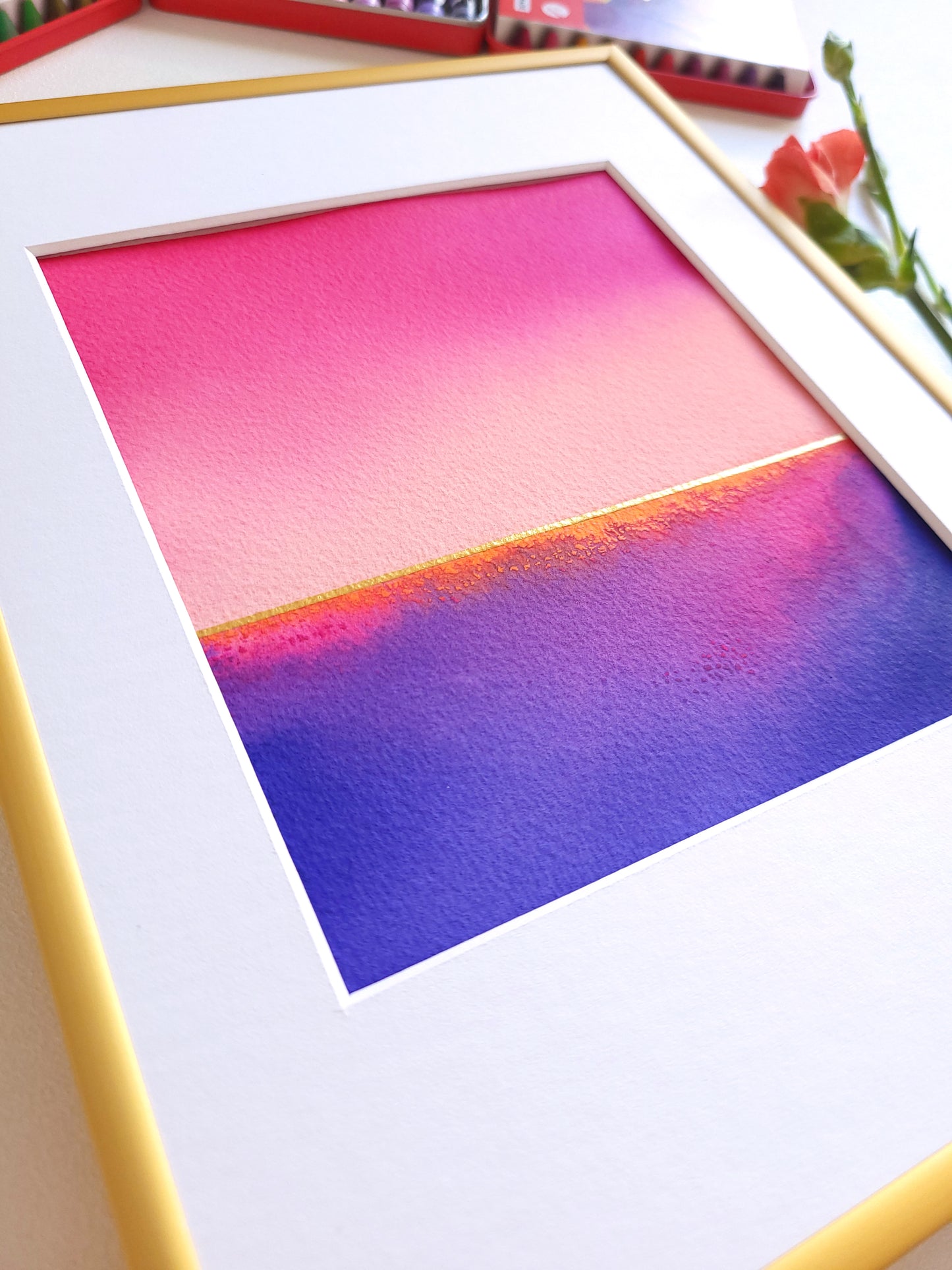 "Golden Horizon" ( 22/2026 ) - 18 x 24 cm