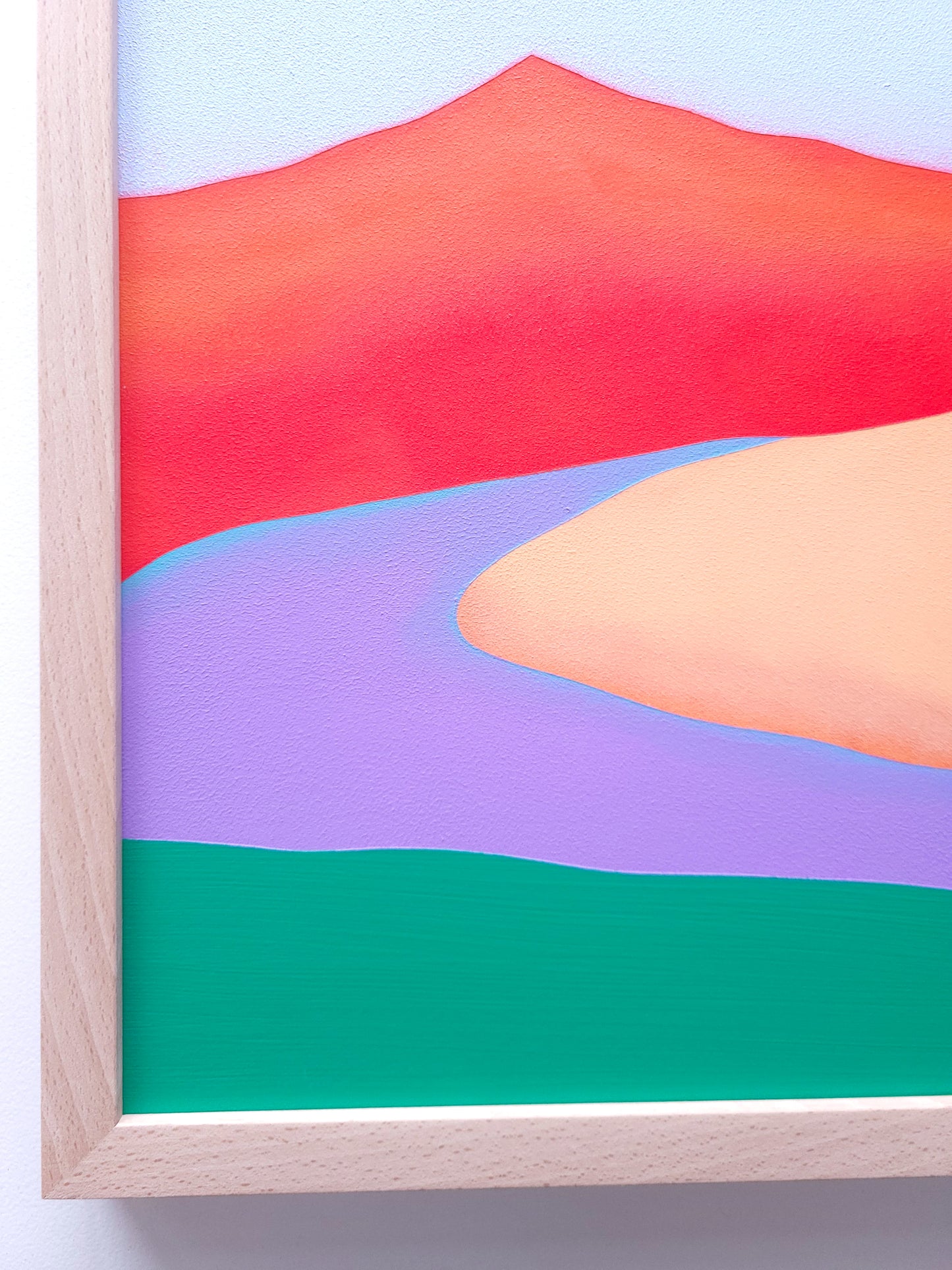 "Red Mountain Moon" - 42 x 59,7 cm (A2)