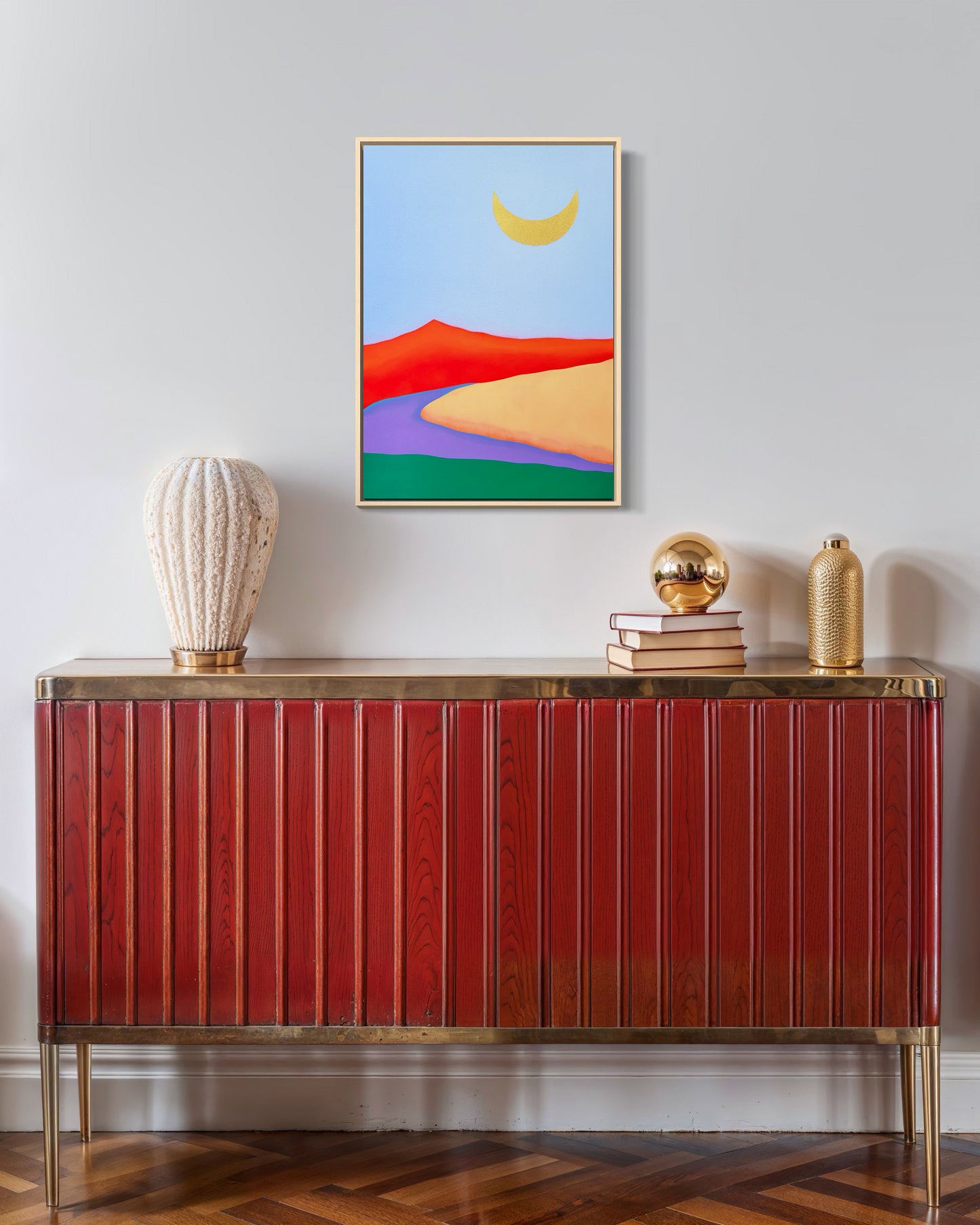 "Red Mountain Moon" - 42 x 59,7 cm (A2)