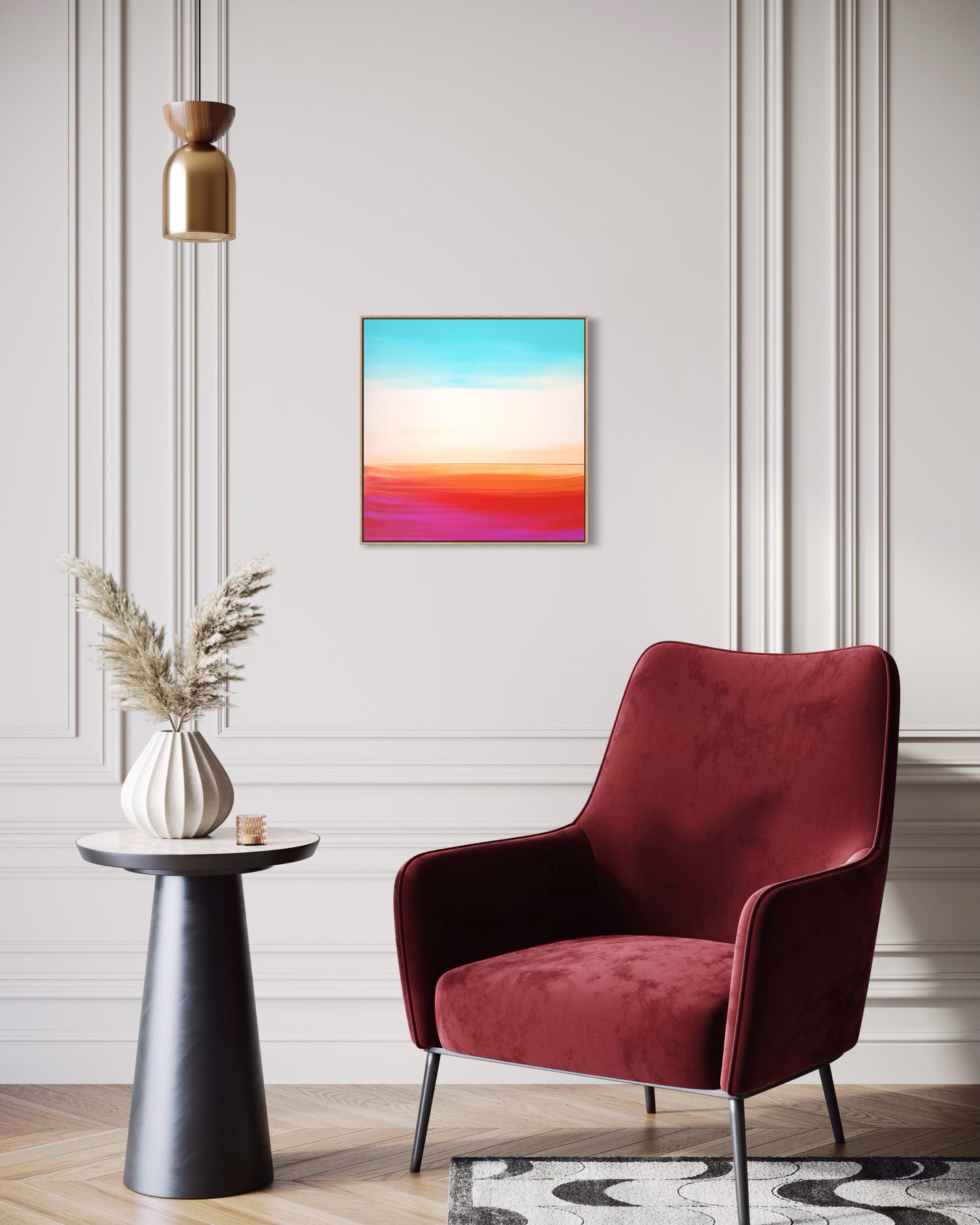 "Song of the Sun and the Wind" - 40 x 40 cm