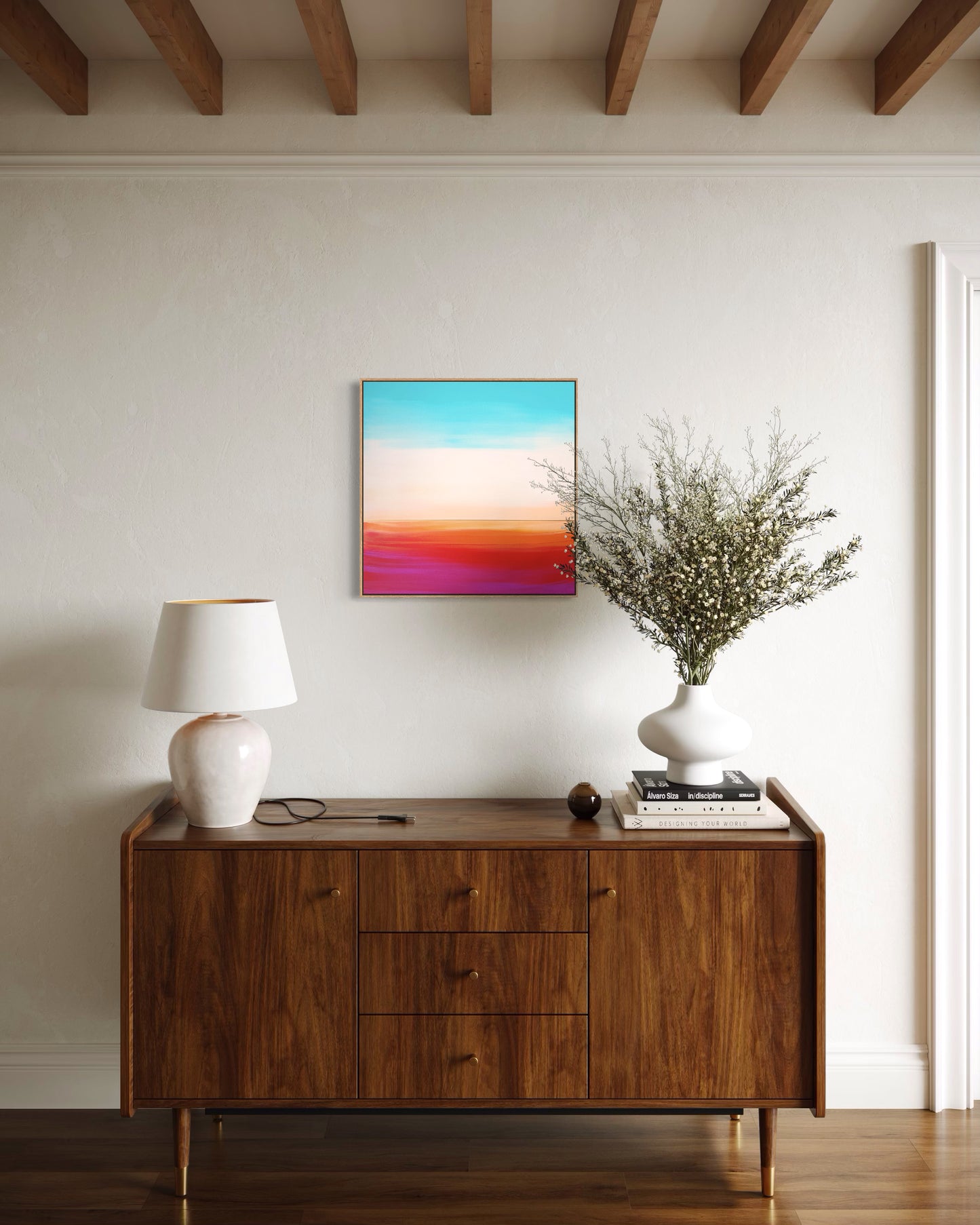 "Song of the Sun and the Wind" - 40 x 40 cm