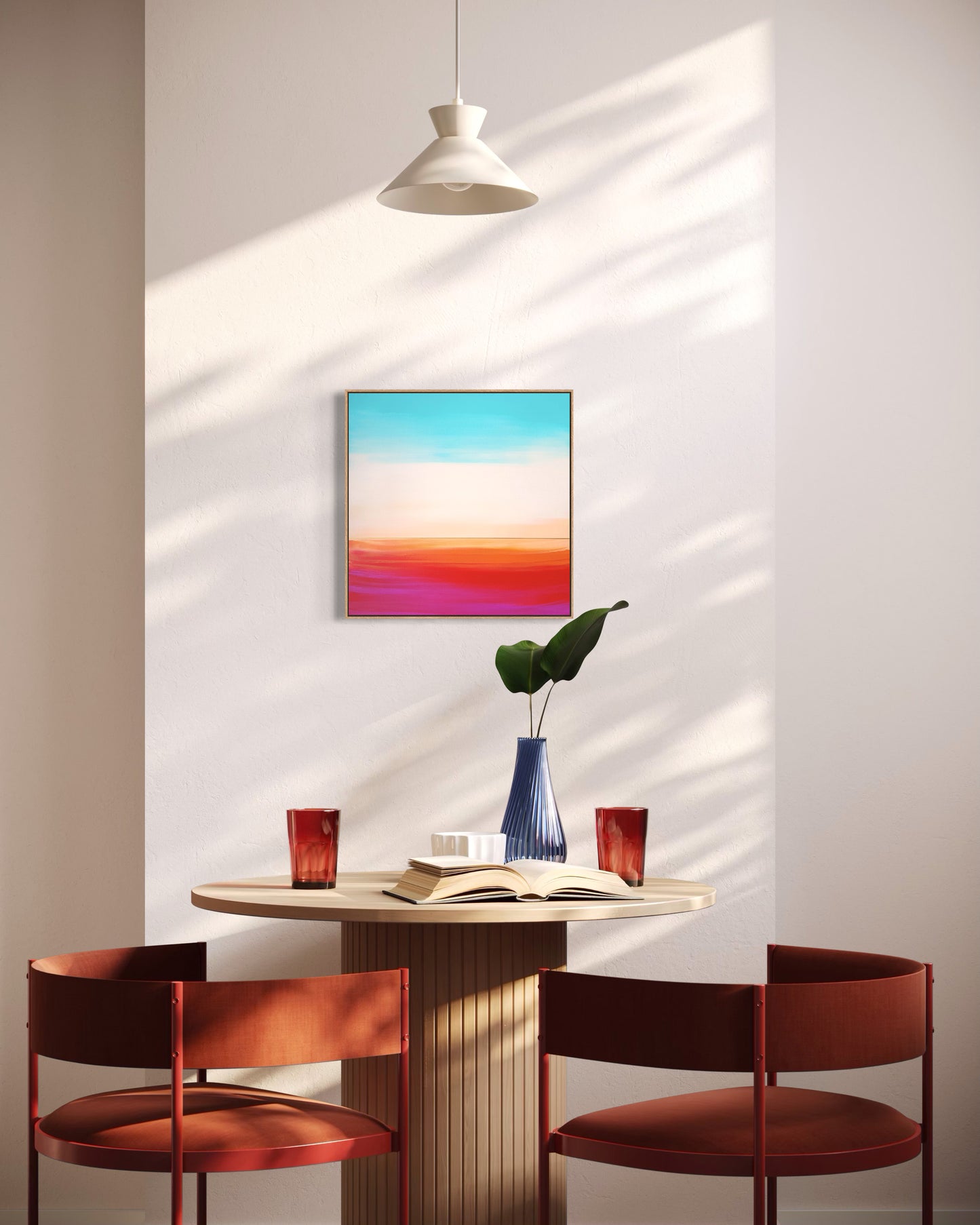 "Song of the Sun and the Wind" - 40 x 40 cm