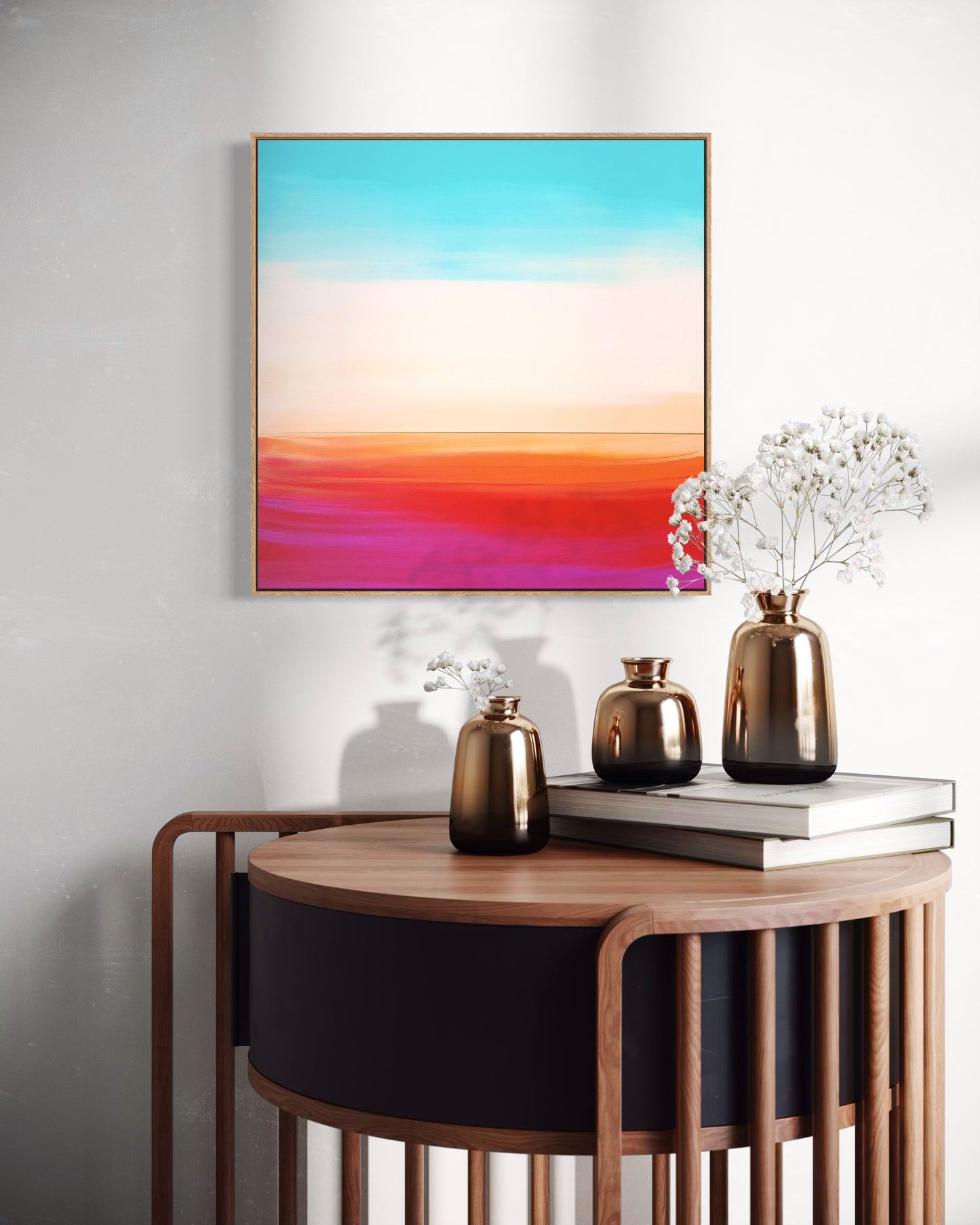 "Song of the Sun and the Wind" - 40 x 40 cm