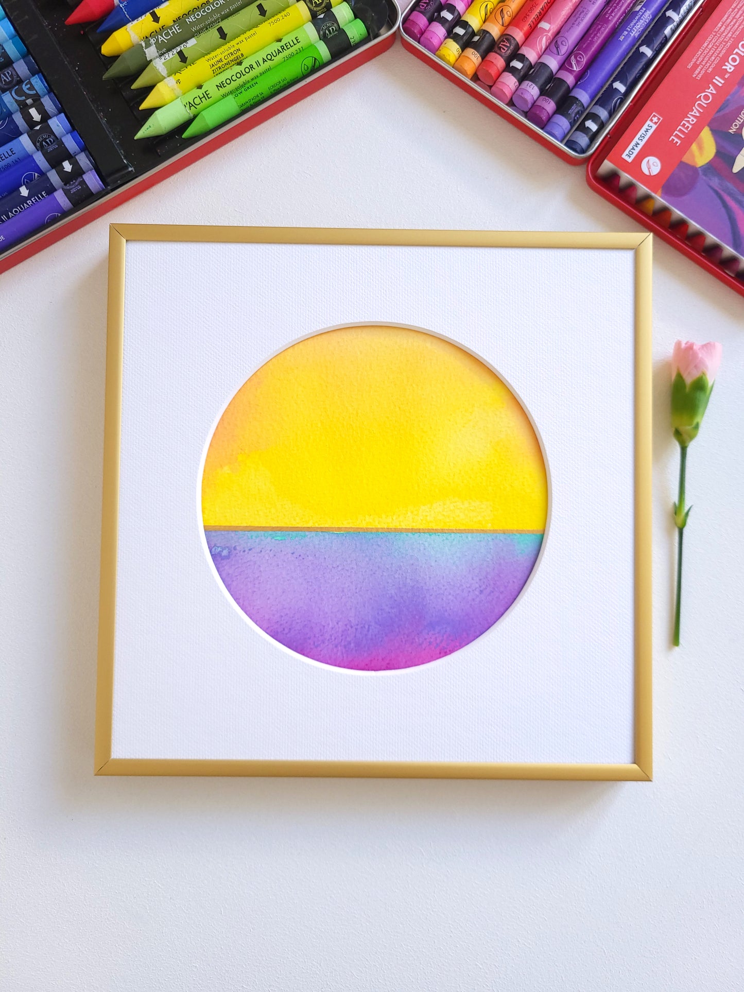 "Golden Horizon XXV" - 20 x 20 cm