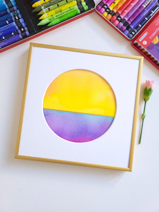 "Golden Horizon XXV" - 20 x 20 cm