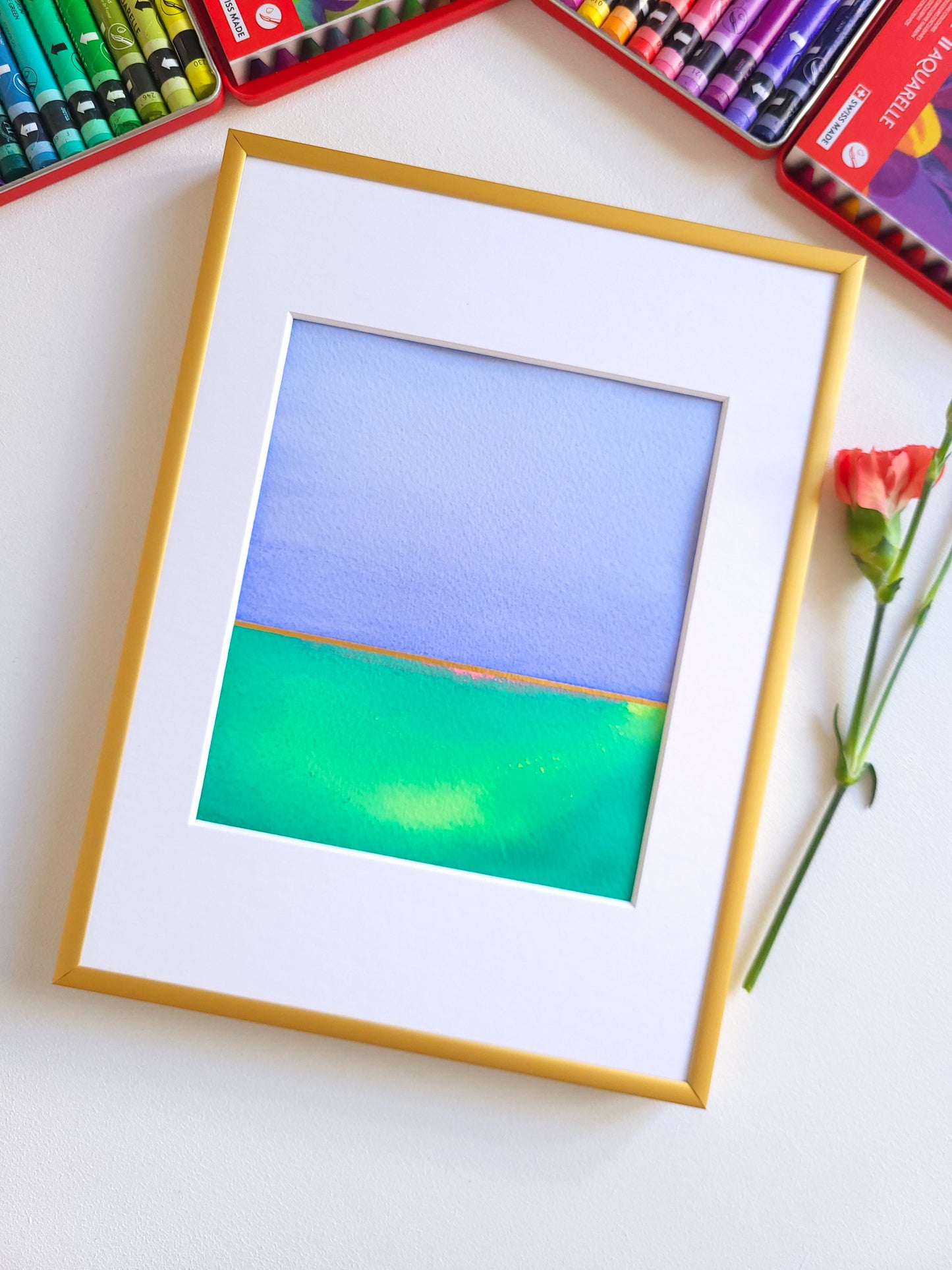 "Golden Horizon" ( 21/2026 ) - 18 x 24 cm