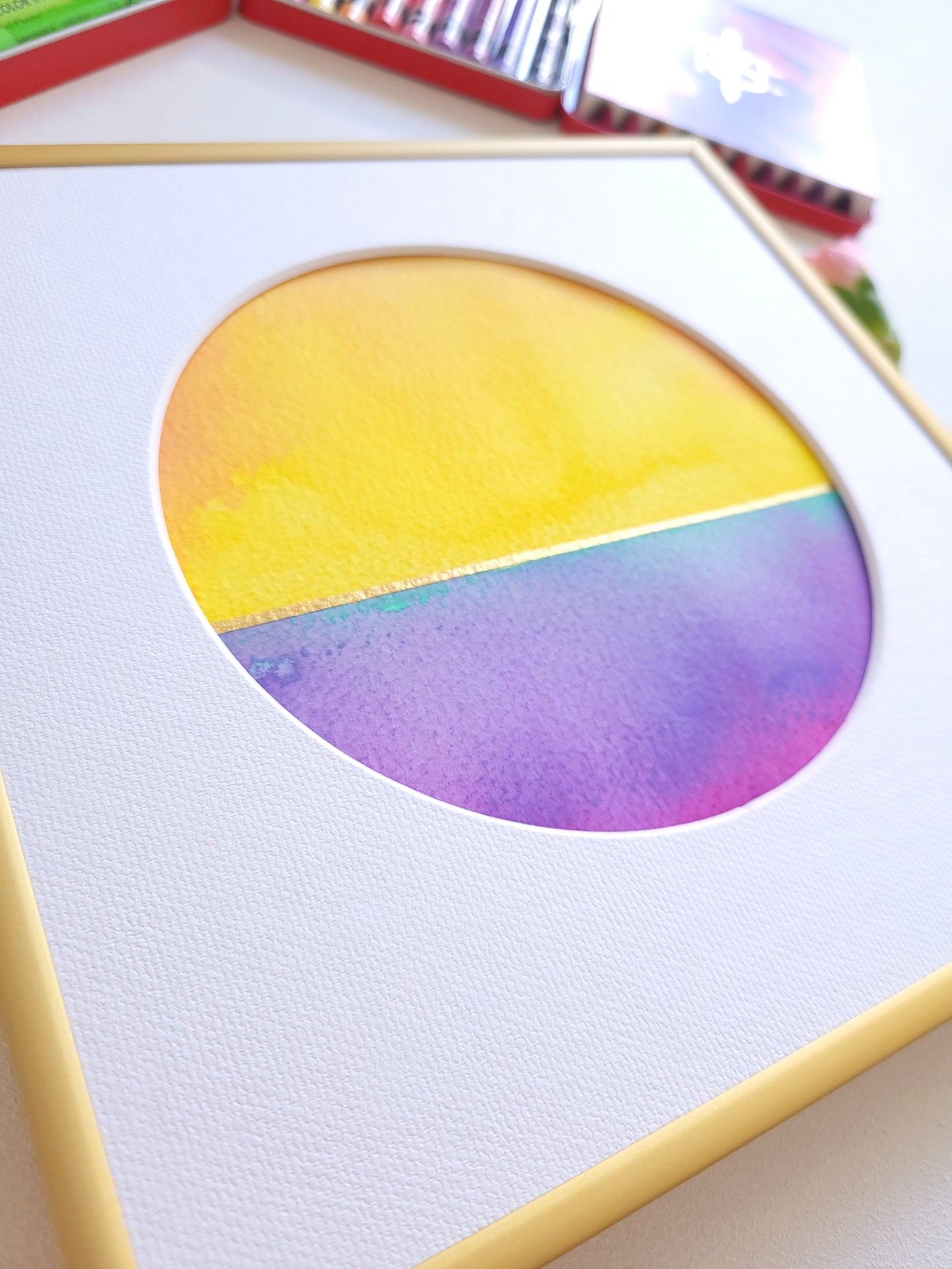 "Golden Horizon XXV" - 20 x 20 cm