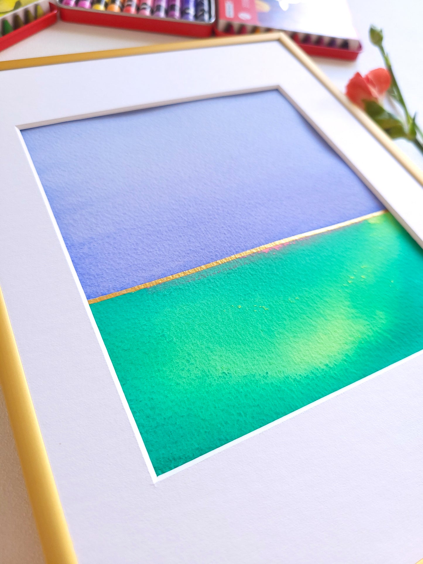 "Golden Horizon" ( 21/2026 ) - 18 x 24 cm