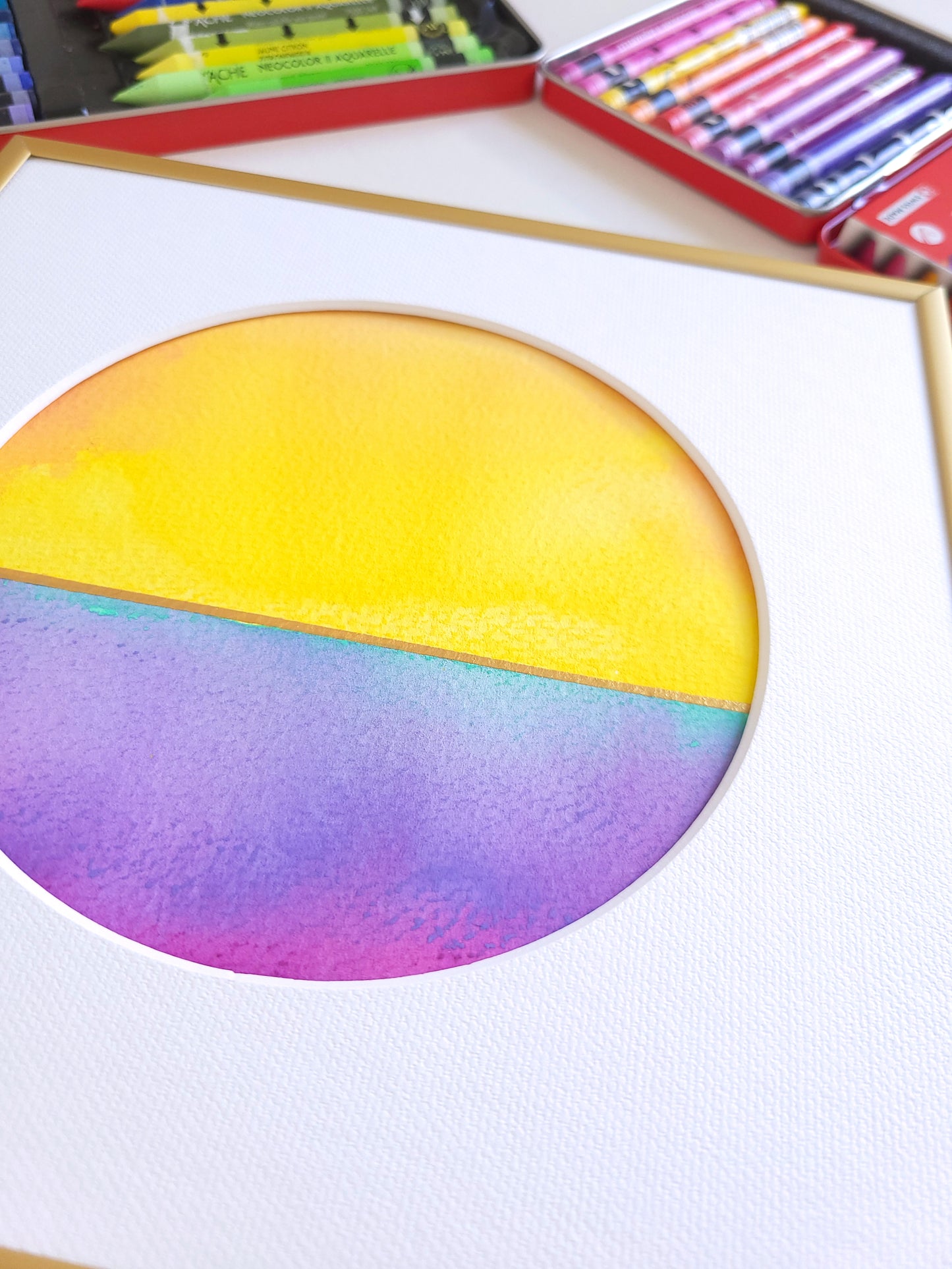 "Golden Horizon XXV" - 20 x 20 cm