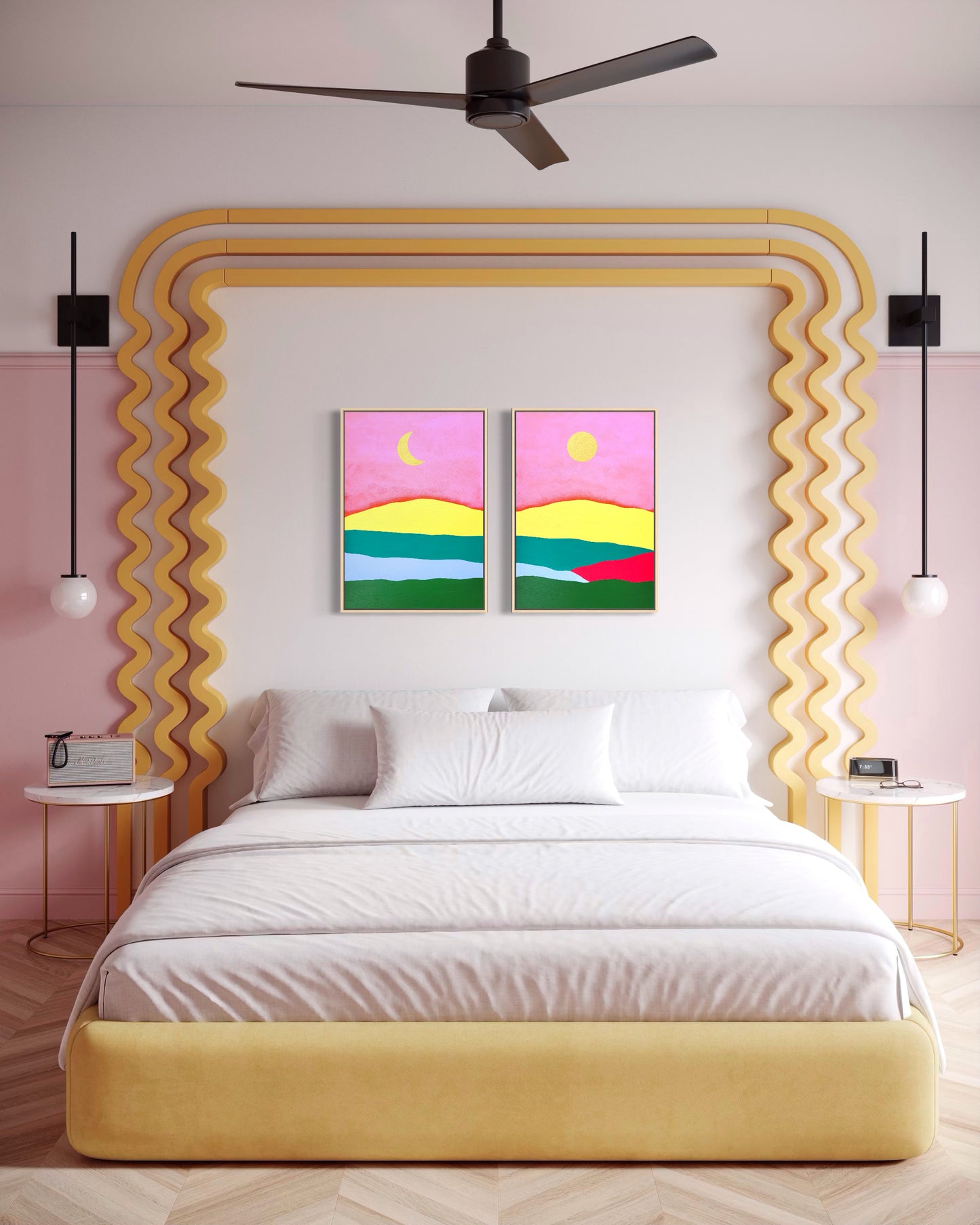 "Summer Fields" -Dyptyk- 2 x 42 x 59,7 cm (A2)