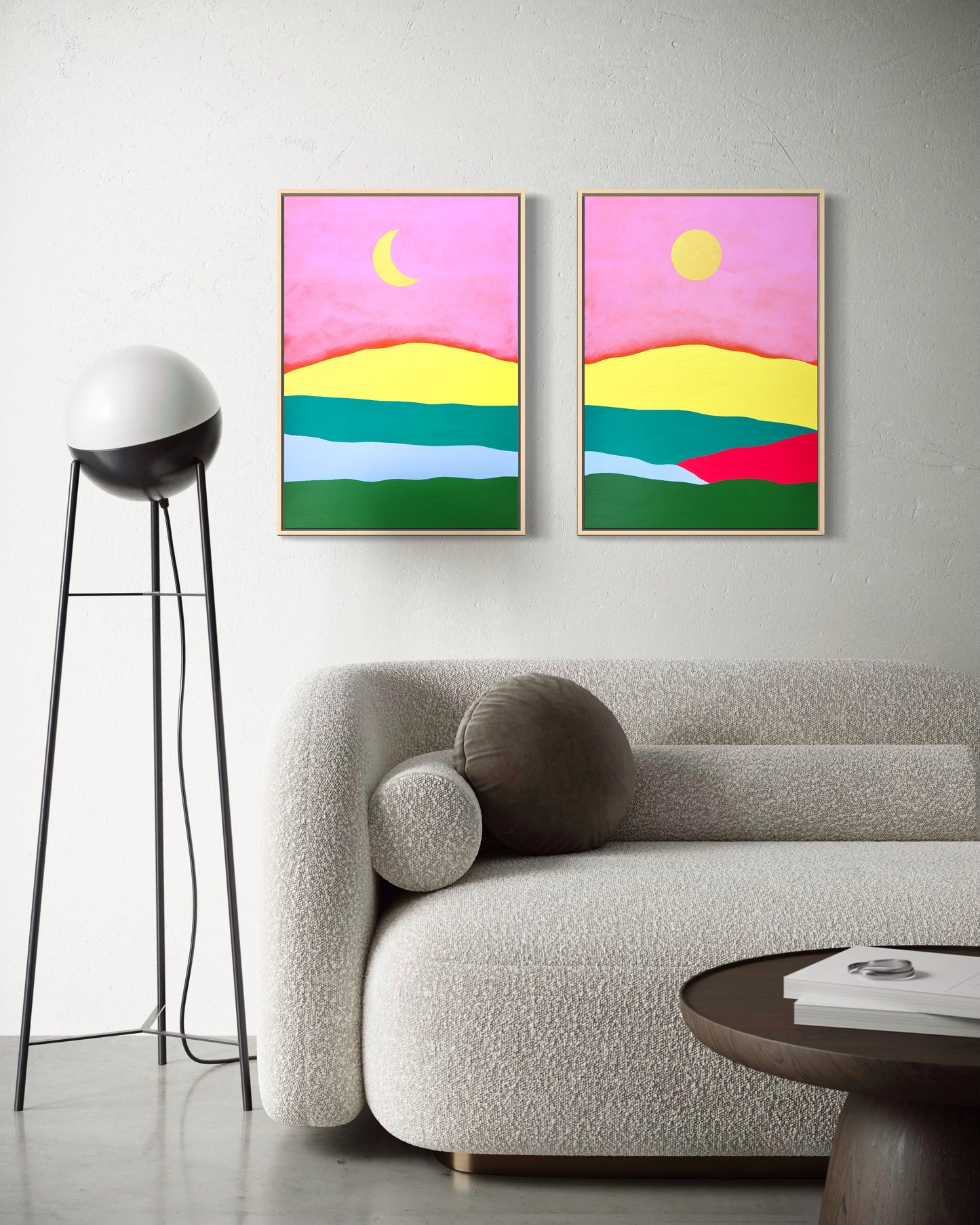 "Summer Fields" -Dyptyk- 2 x 42 x 59,7 cm (A2)