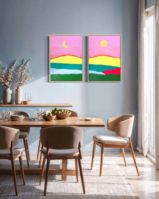 "Summer Fields" -Dyptyk- 2 x 42 x 59,7 cm (A2)