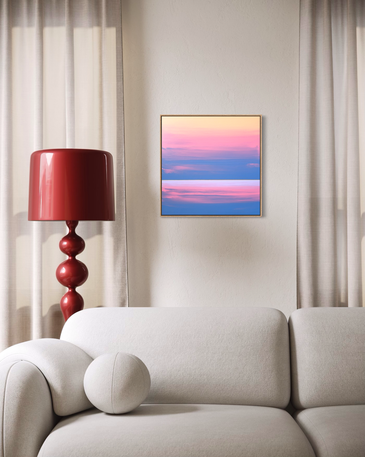 "Song Of The Blue Horizon" - 40 x 40 cm