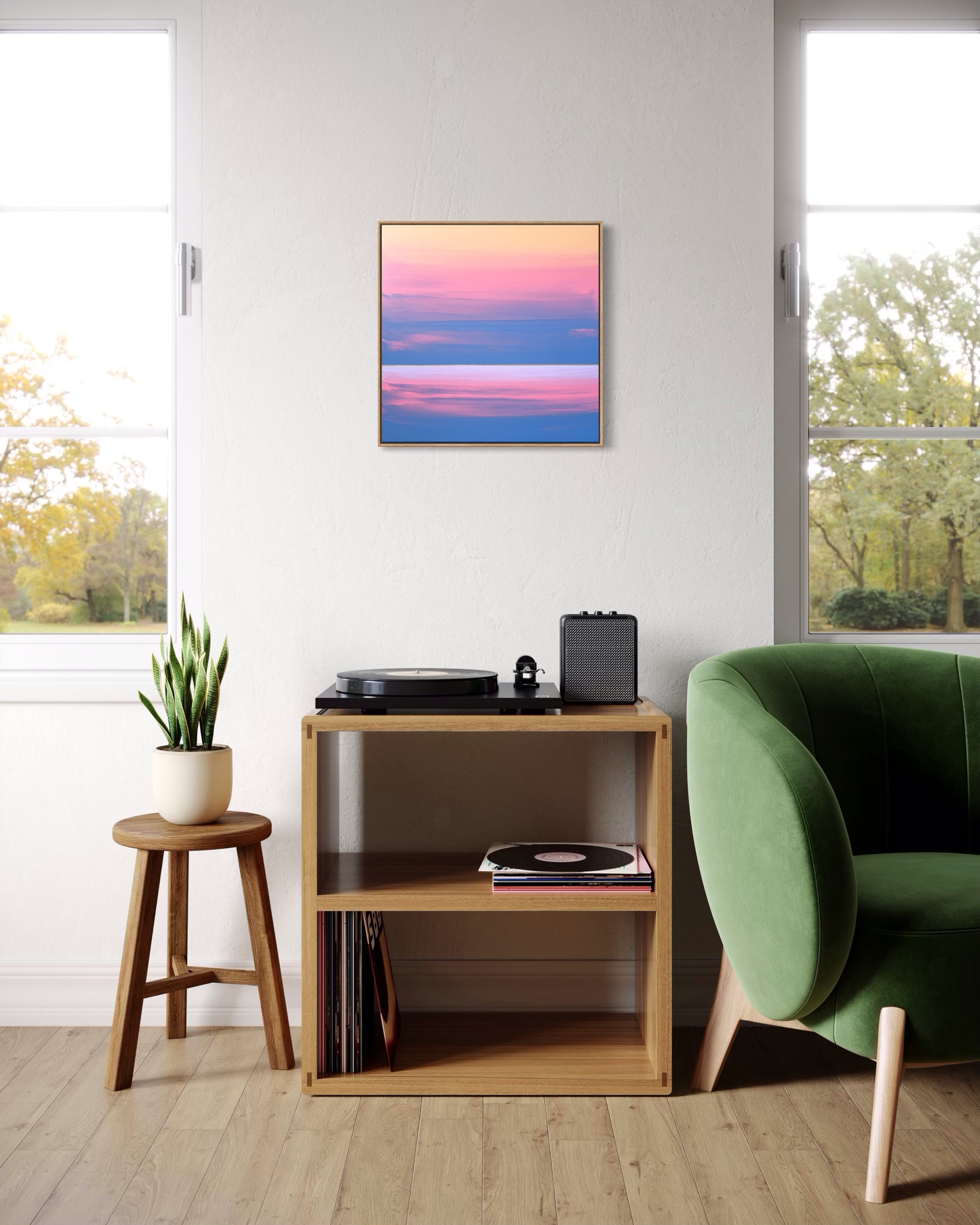 "Song Of The Blue Horizon" - 40 x 40 cm