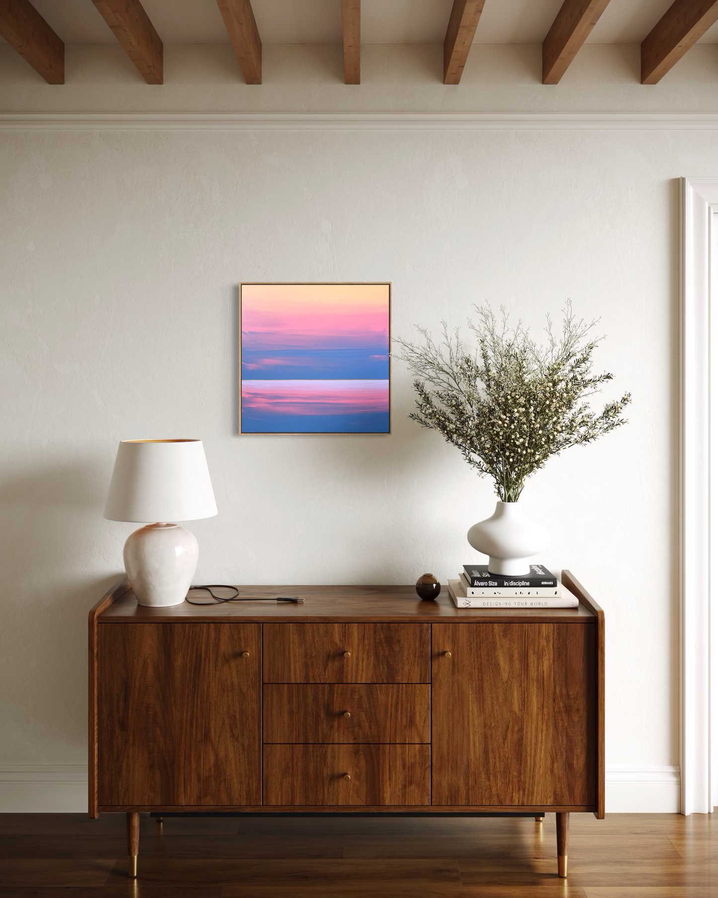"Song Of The Blue Horizon" - 40 x 40 cm