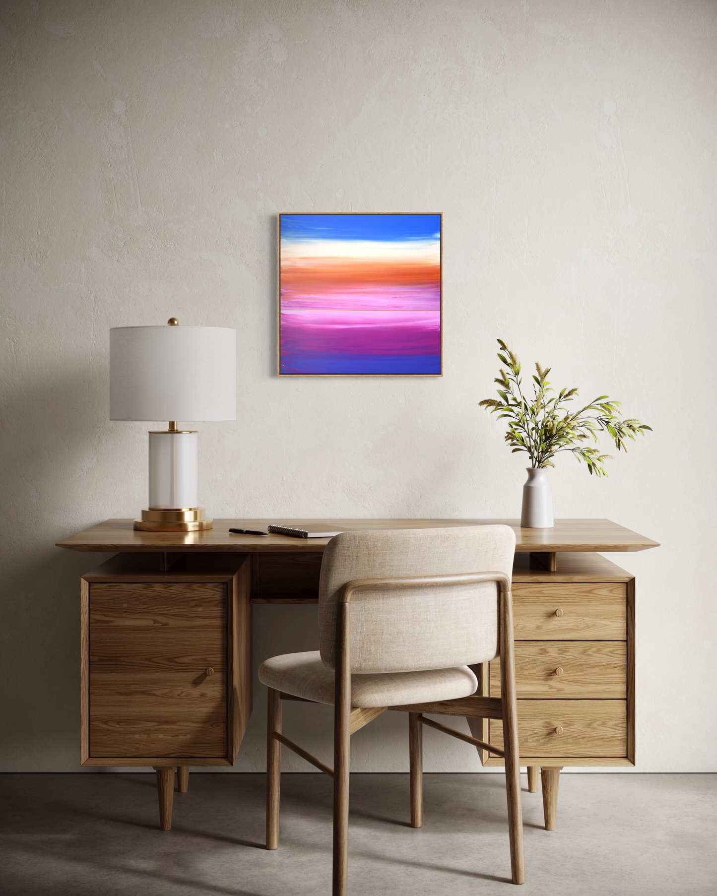 "Lullaby Of The Purple Twilight" - 40 x 40 cm