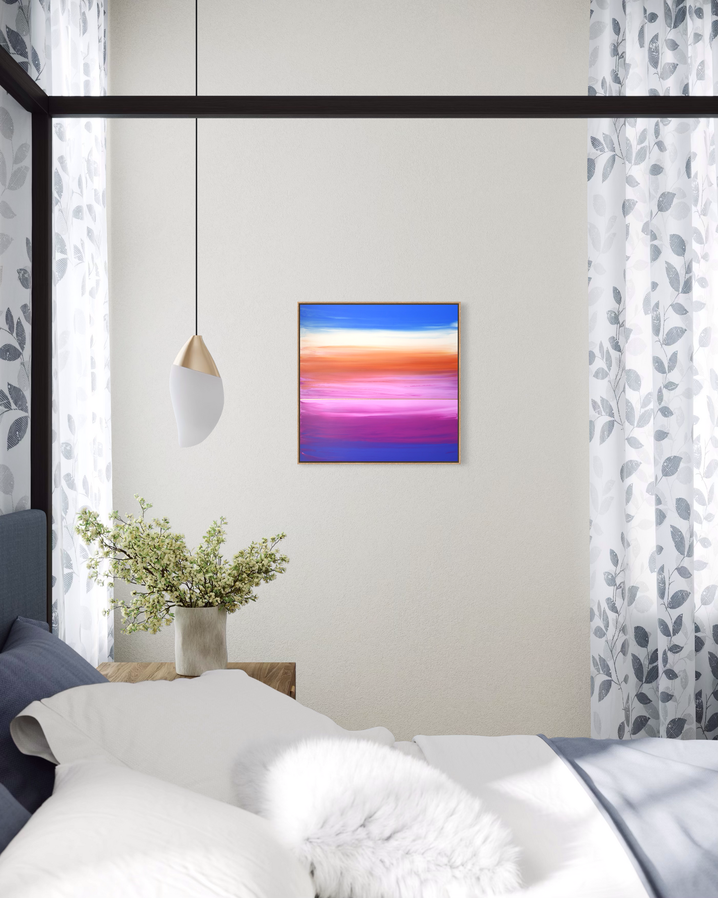 "Lullaby Of The Purple Twilight" - 40 x 40 cm