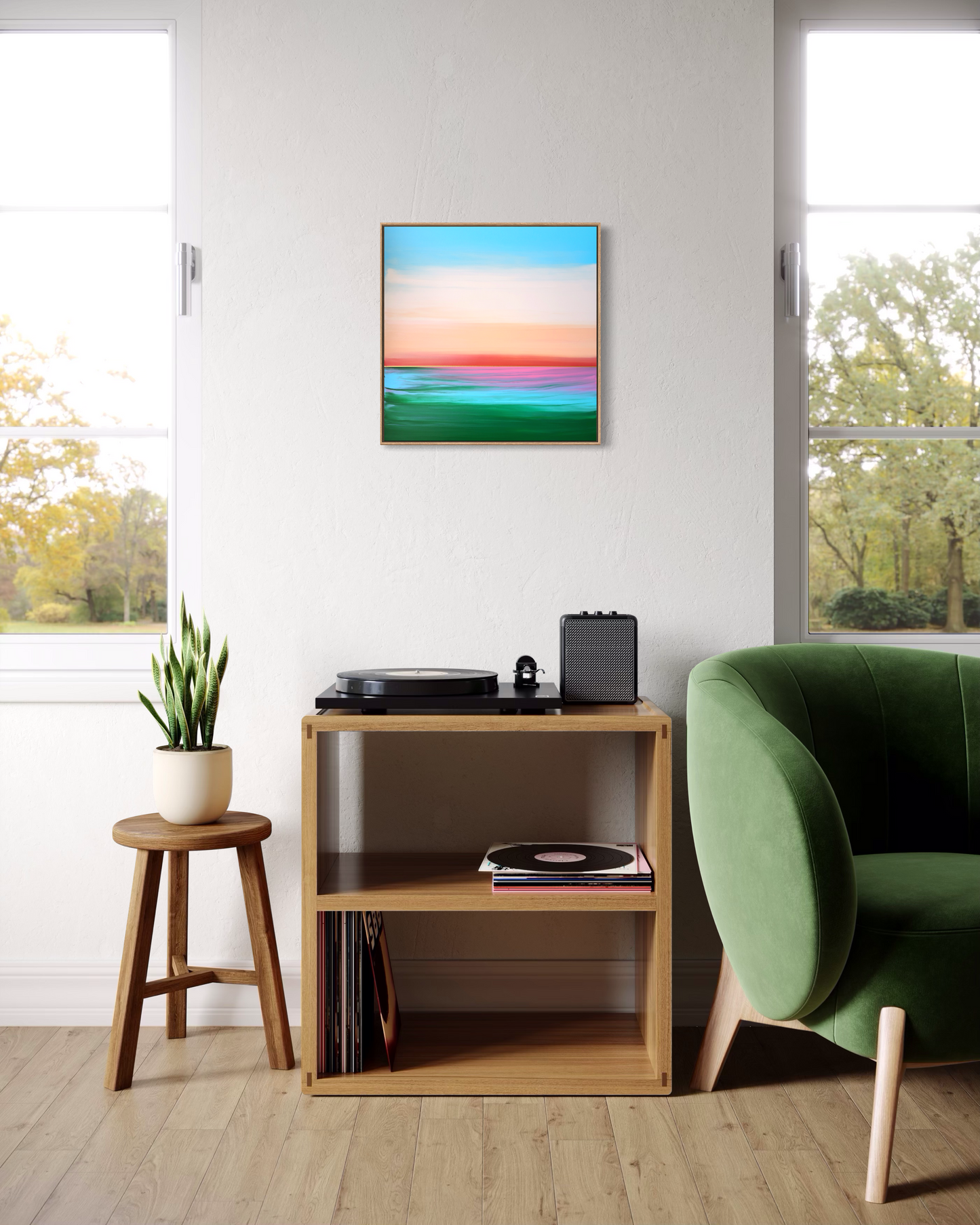 "Summer Wetlands" - 40 x 40 cm