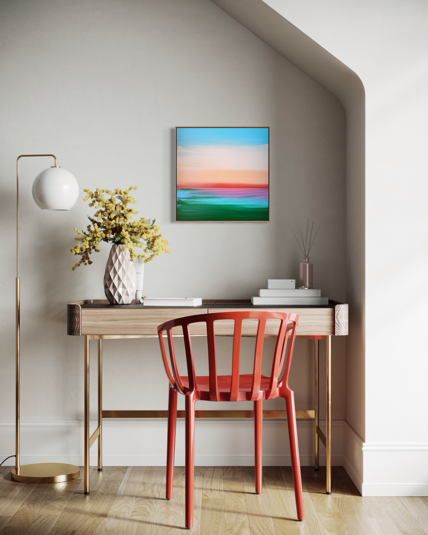 "Summer Wetlands" - 40 x 40 cm