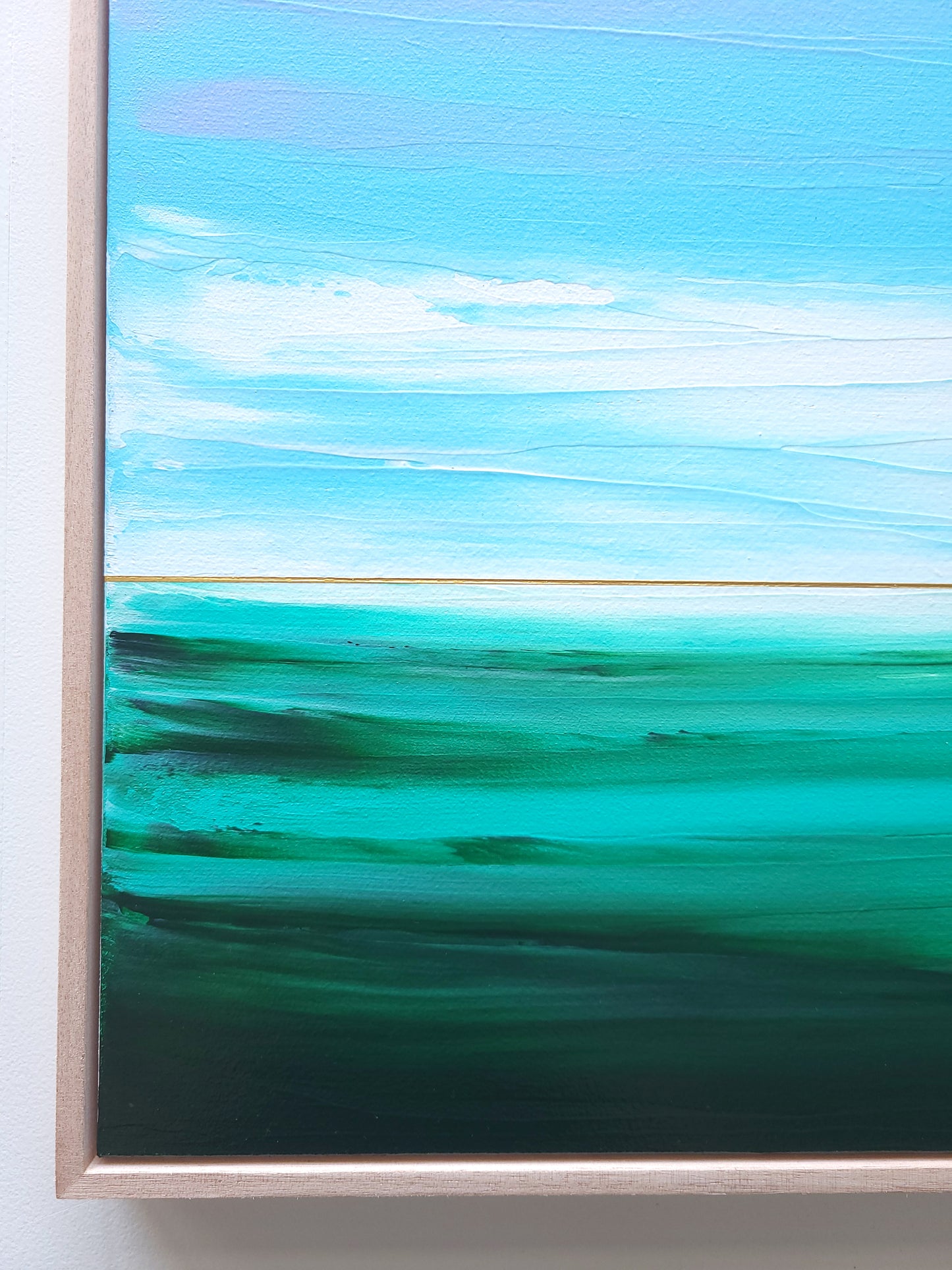 "Sea Waves Melody" - 40 x 40 cm