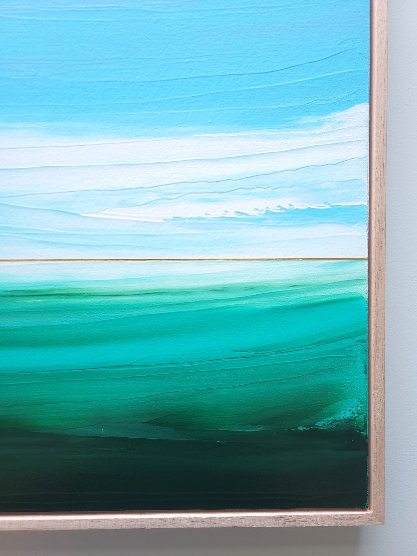 "Sea Waves Melody" - 40 x 40 cm