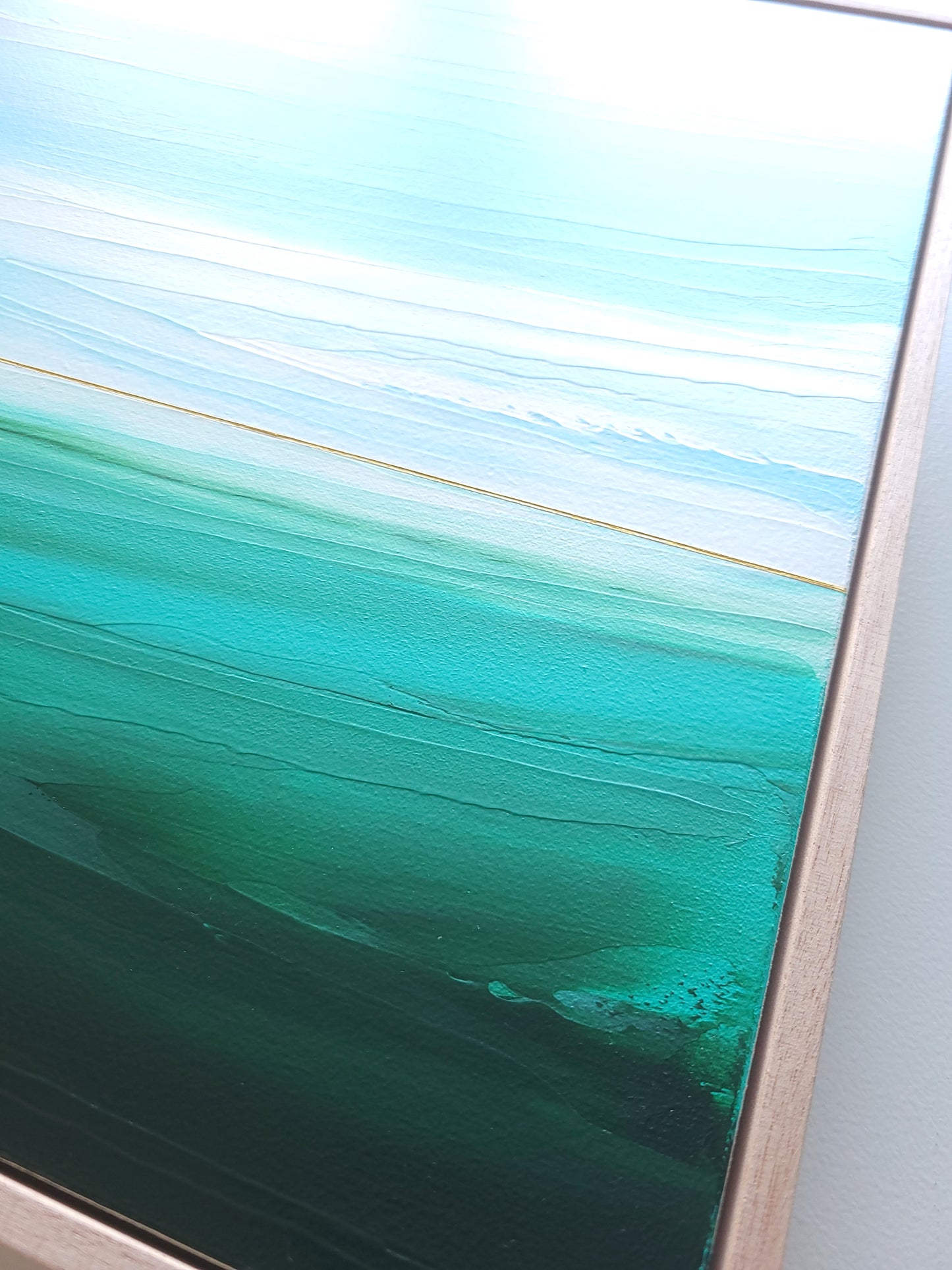 "Sea Waves Melody" - 40 x 40 cm