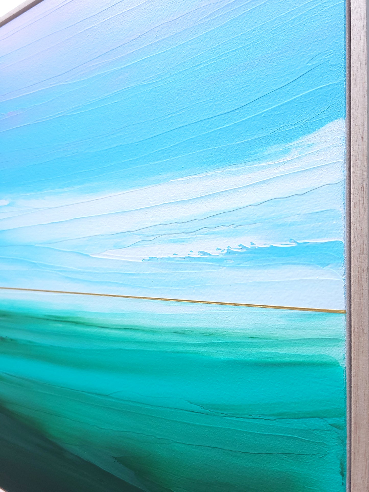 "Sea Waves Melody" - 40 x 40 cm