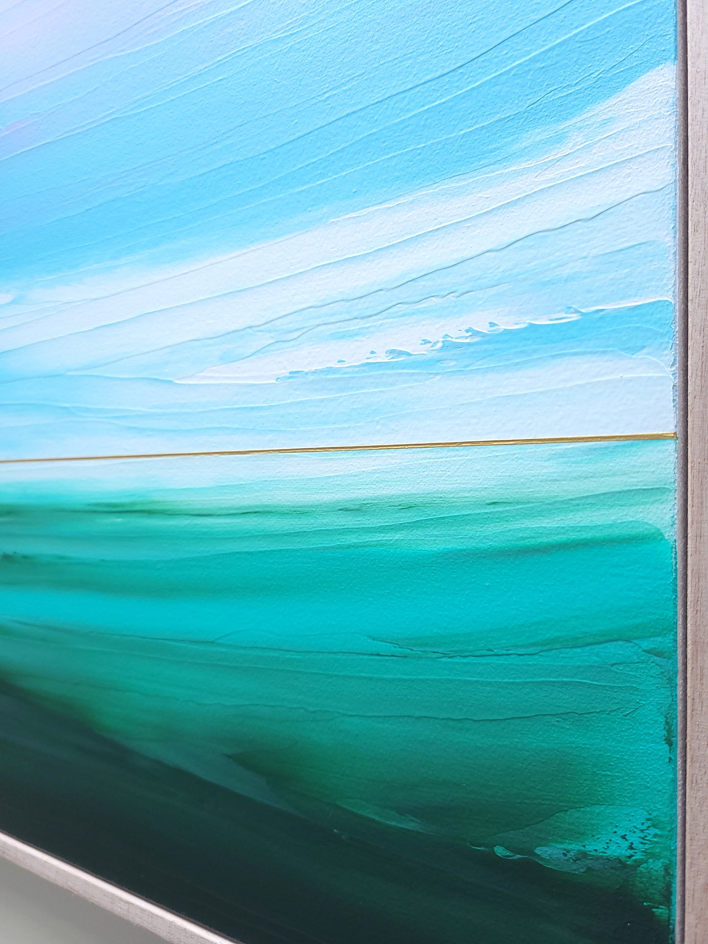 "Sea Waves Melody" - 40 x 40 cm