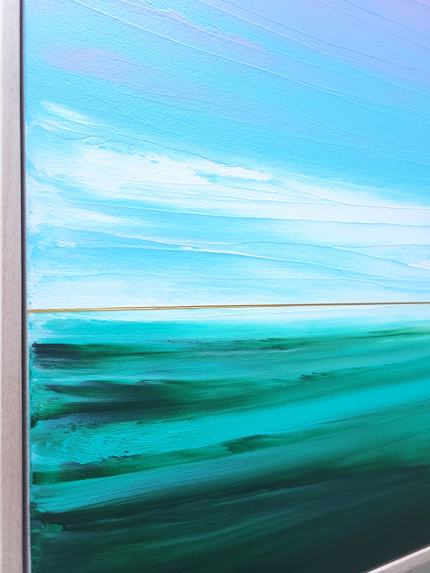 "Sea Waves Melody" - 40 x 40 cm