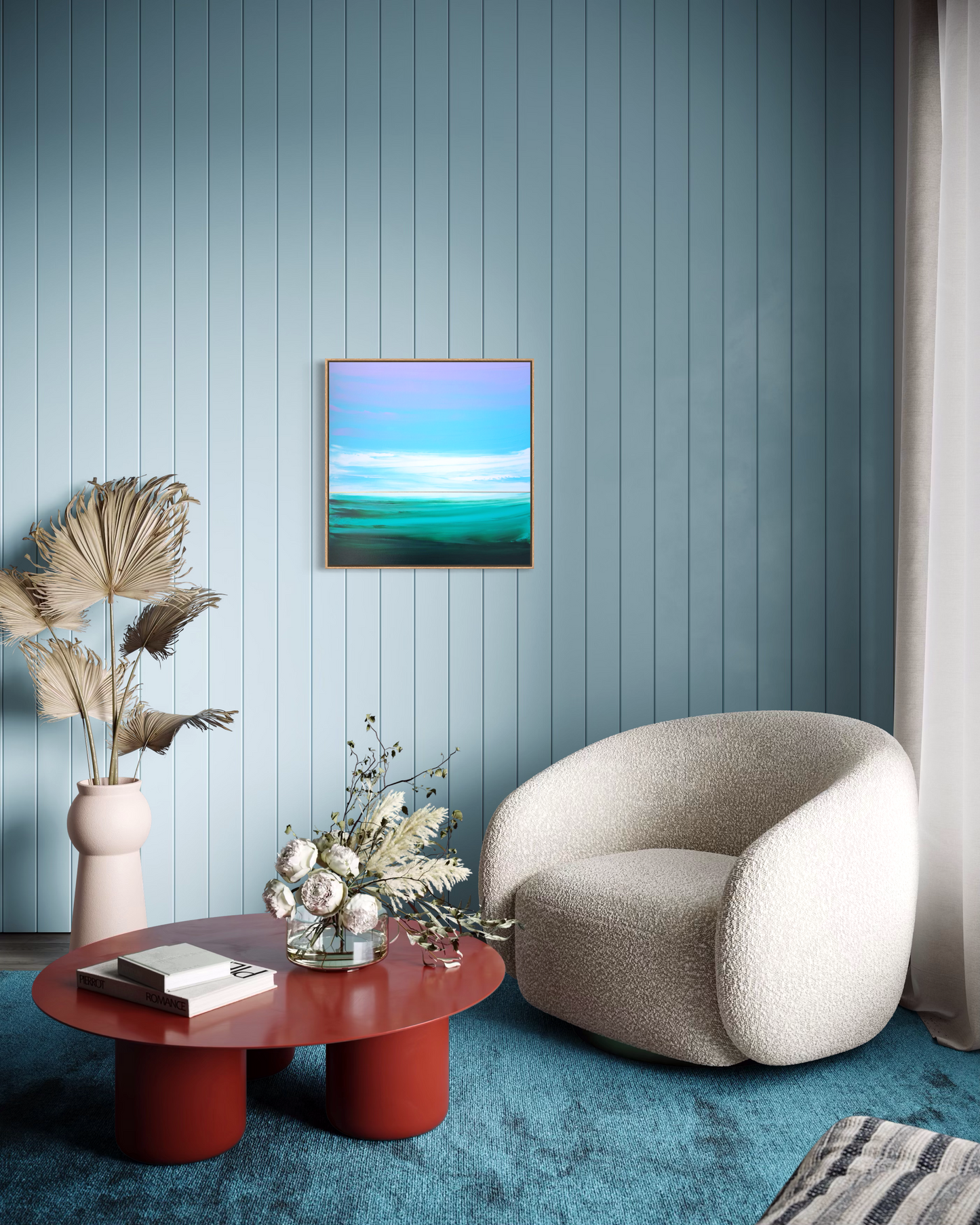"Sea Waves Melody" - 40 x 40 cm