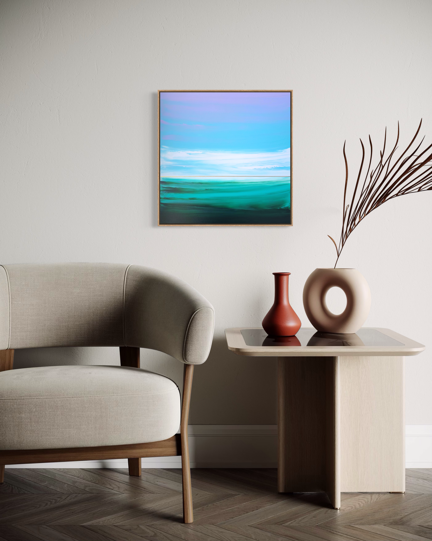 "Sea Waves Melody" - 40 x 40 cm