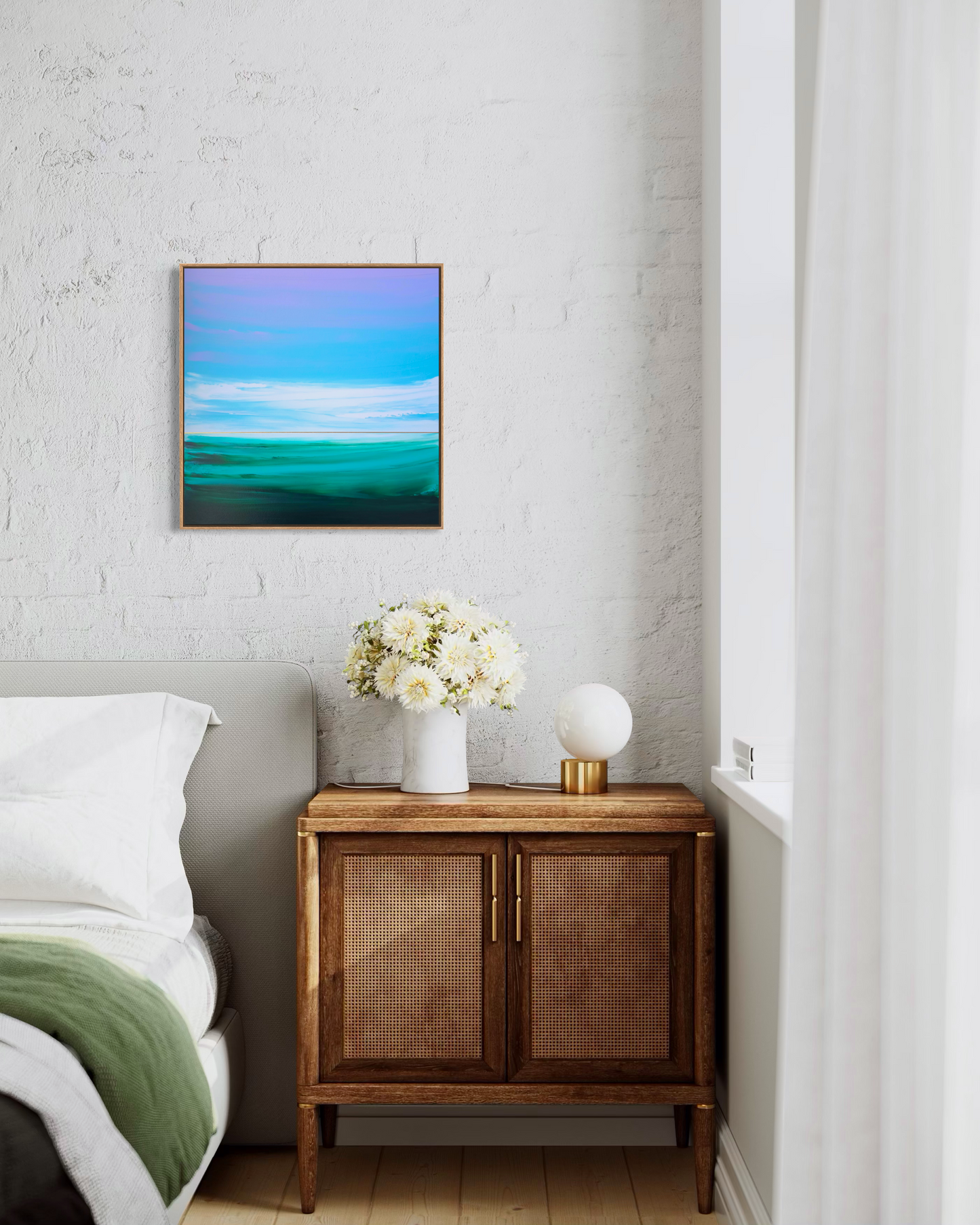 "Sea Waves Melody" - 40 x 40 cm
