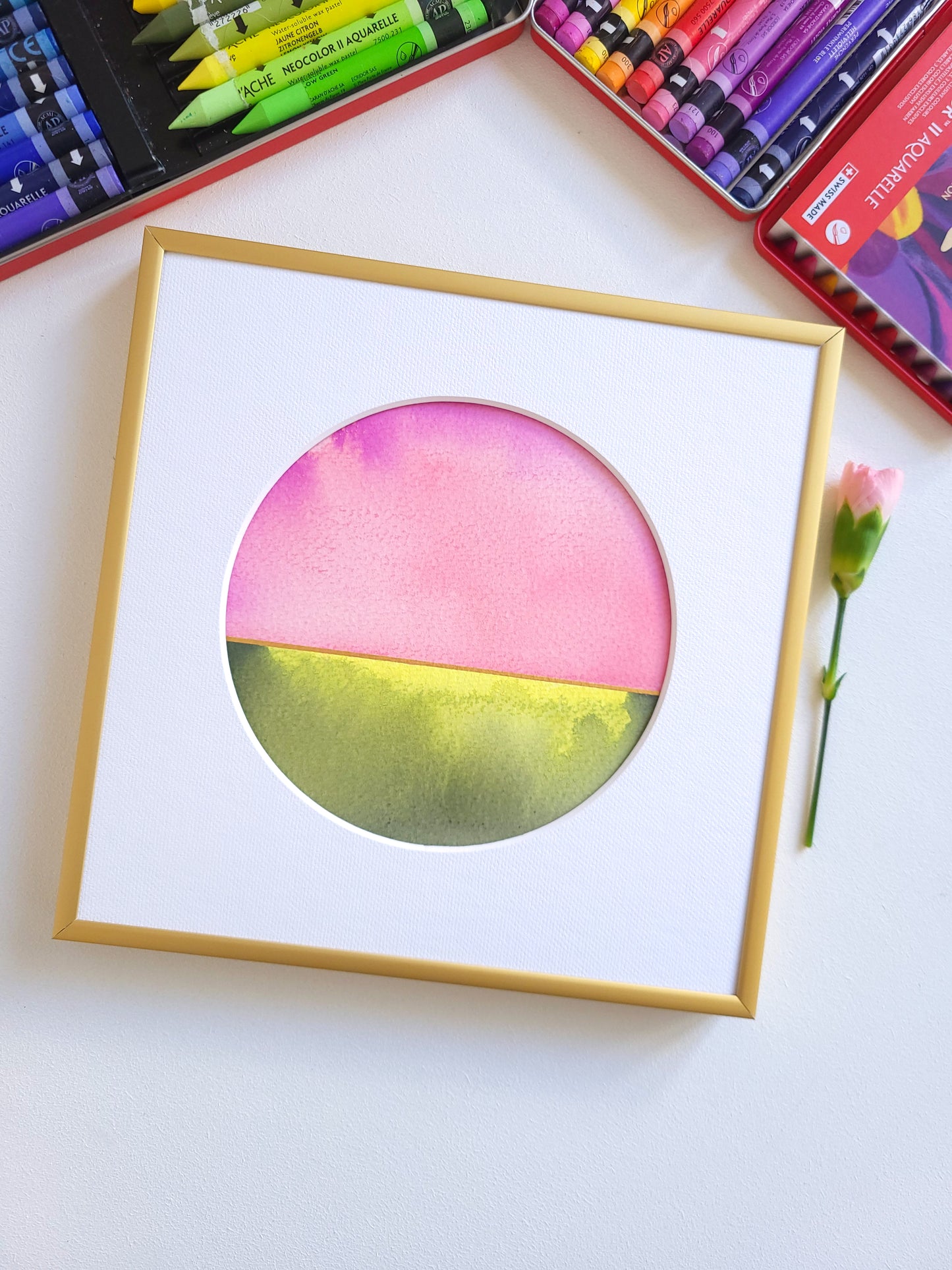 "Golden Horizon XXVI" - 20 x 20 cm